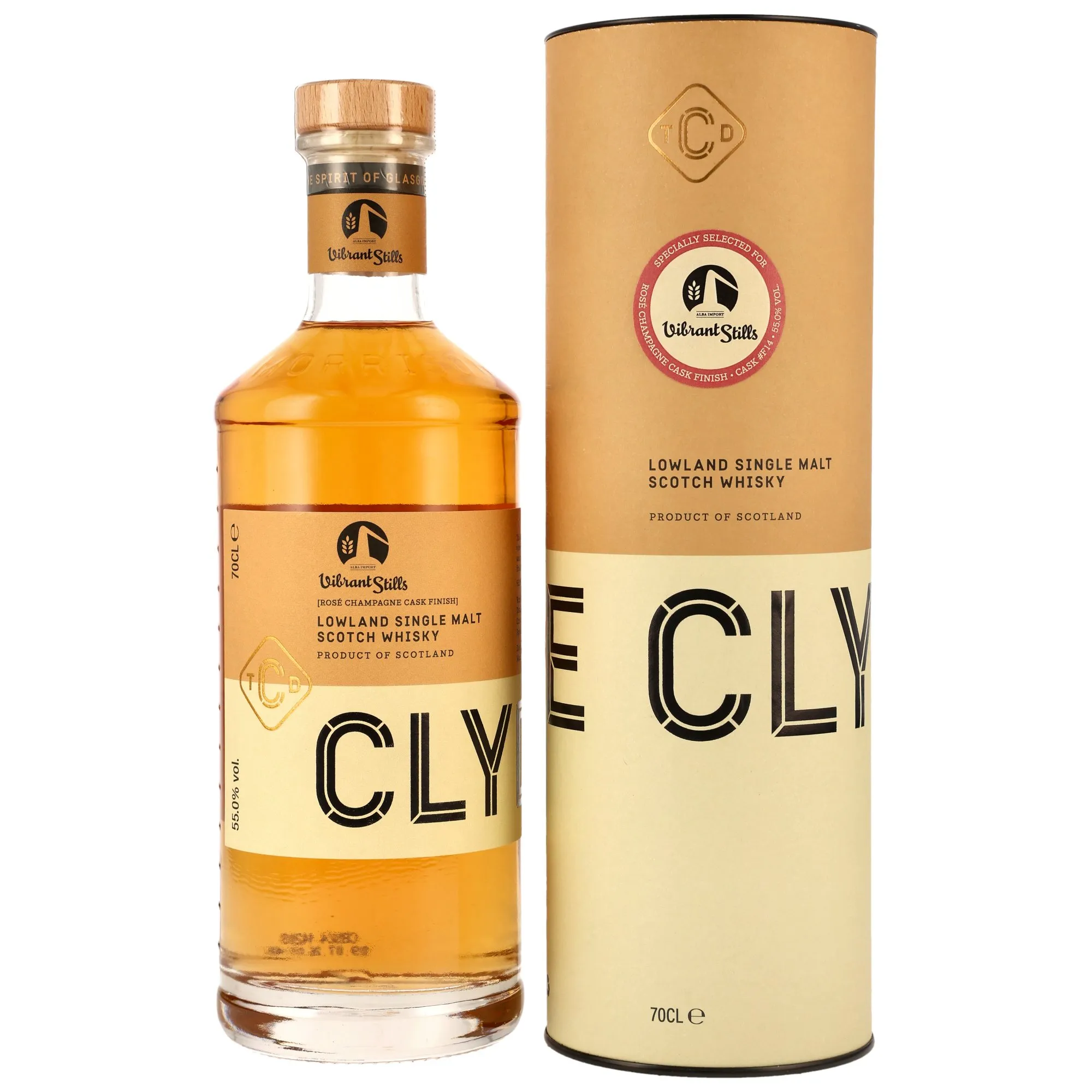 Clydeside 2019/2026 - 7 Year Old - Rose Champagne Cask Finish #F14