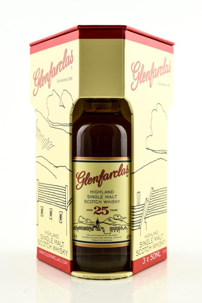 Glenfarclas Tasting Set 15/21/25 Year Old 43/46% vol. 3x 0.05l Glenfarclas Tasting Set 15/21/25 Year Old 43/46% vol. 3x 0.05l