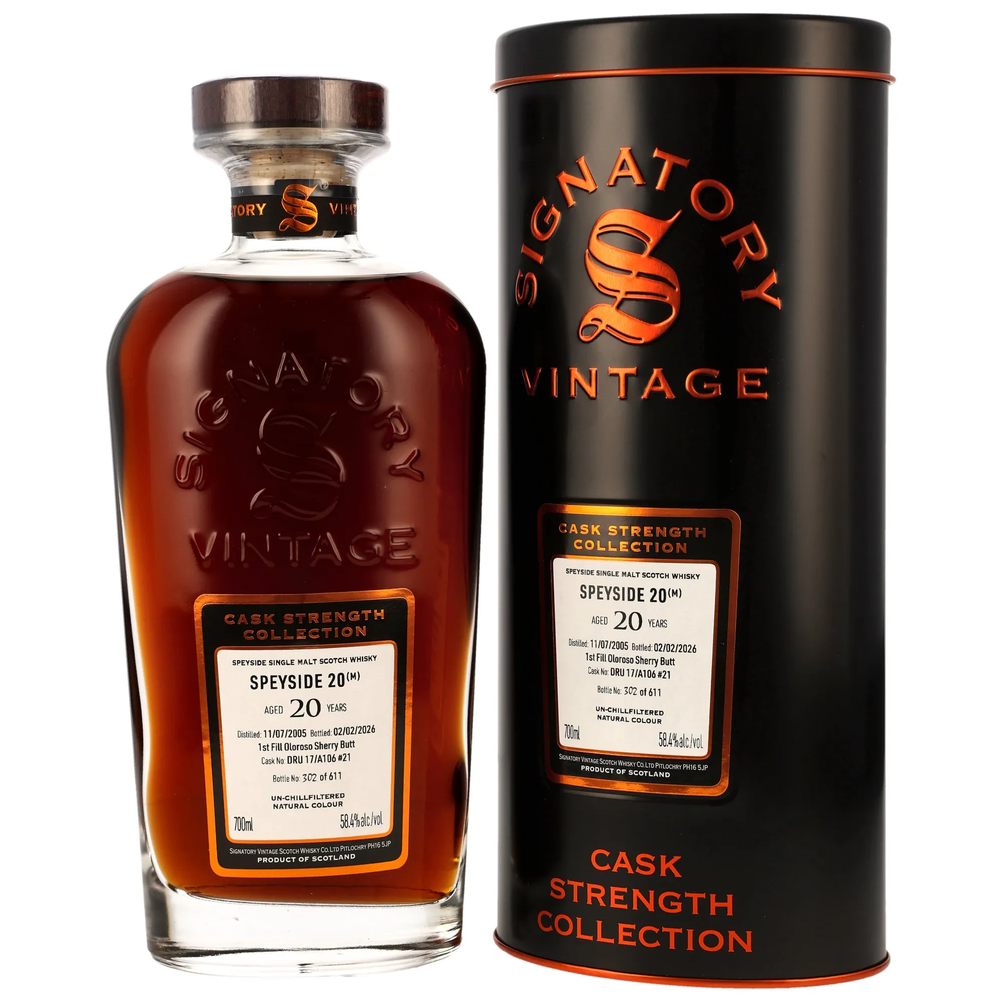 Speyside (M) 2005/2026 - 20 Jahre - 1st Fill Oloroso Sherry Butt DRU17/A106 #21 - Sig CS