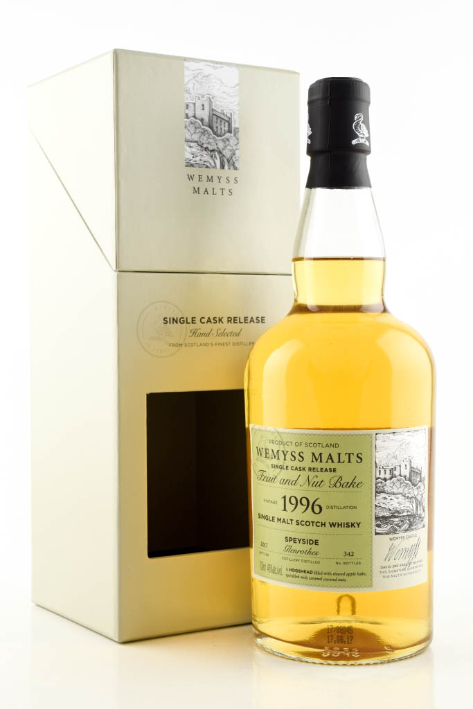 "Fruit and Nut Bake" 1996/2017 Single Hogshead Glenrothes Wemyss Malts 46% vol. 0,7l