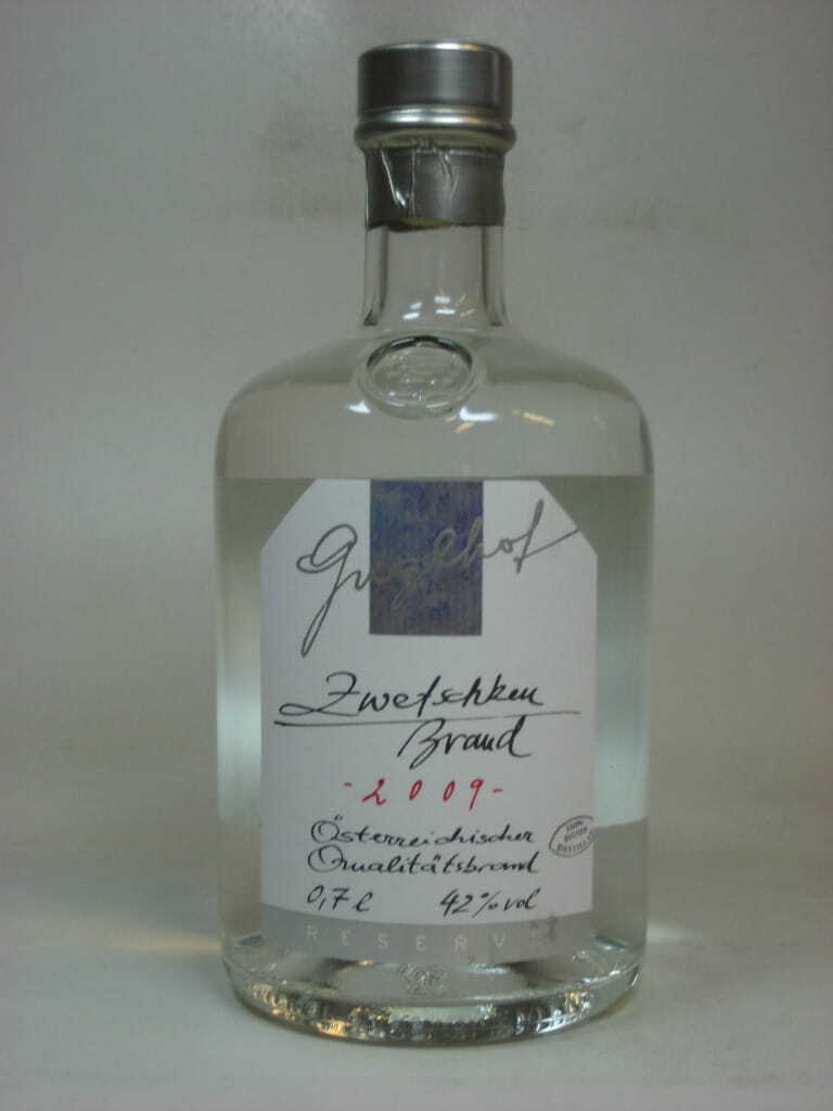 Zwetschkenbrand 2009 Reserve Guglhof 43%vol. 0,7l