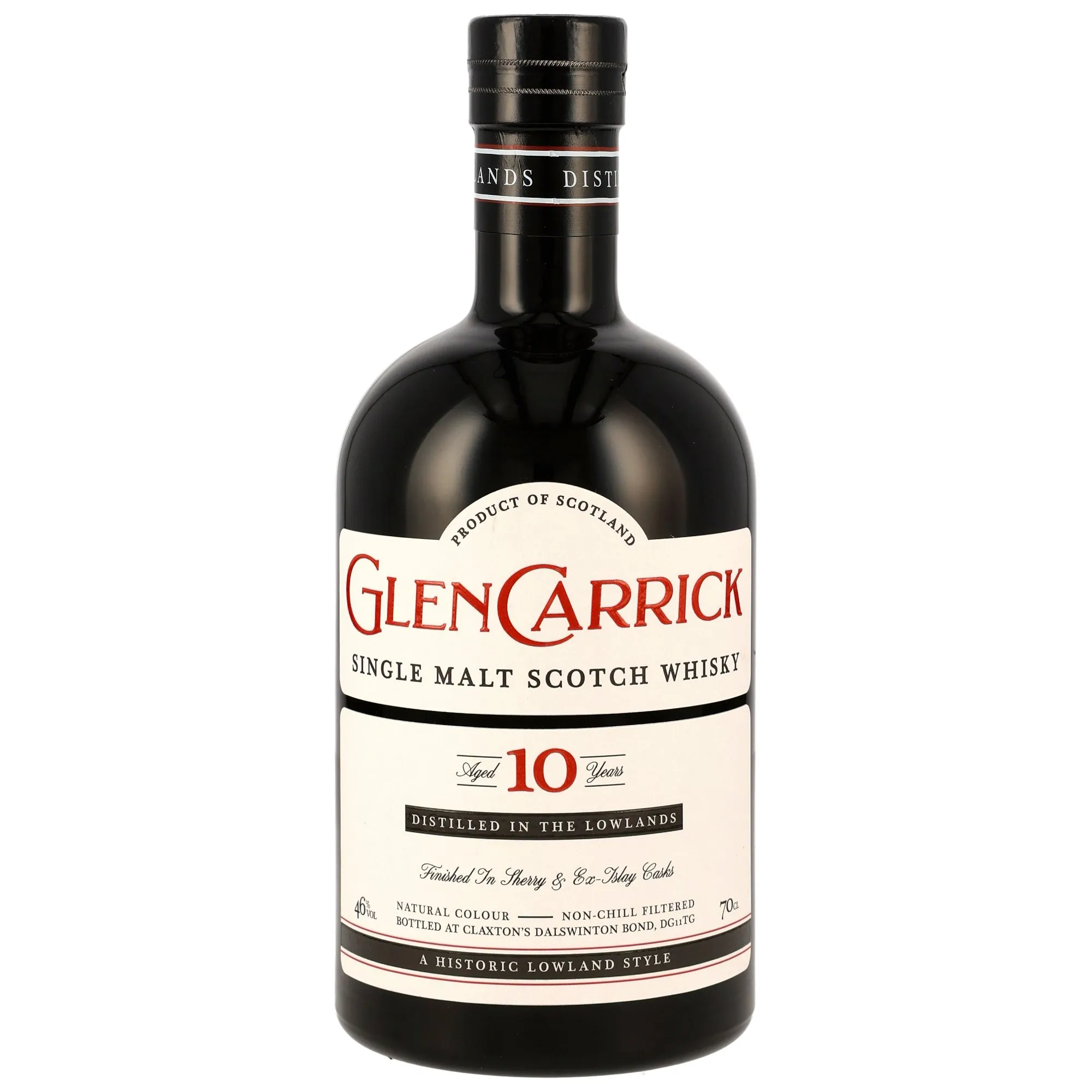 Glen Carrick Single Malt Scotch Whisky 10 Year Old, Sherry & Islay Cask, Claxton's, 46%
