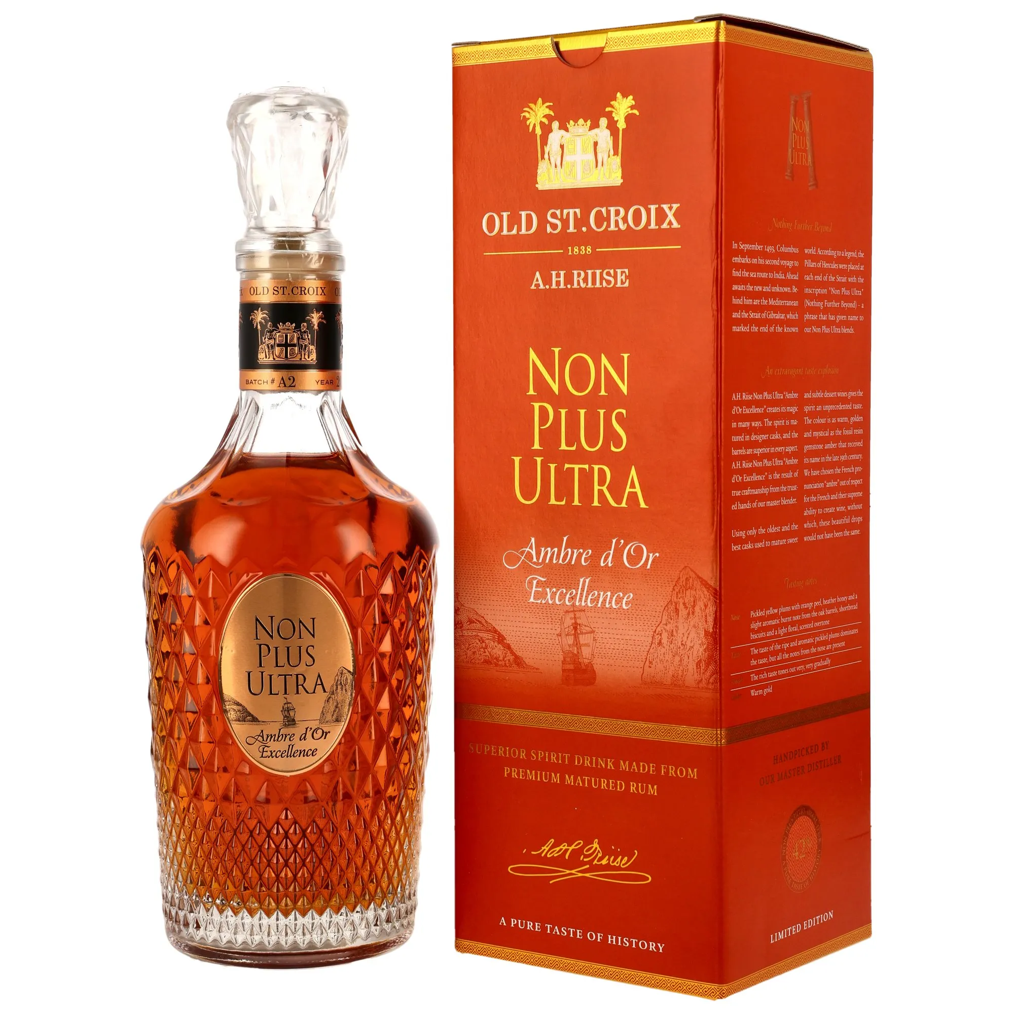 A.H. Riise Non Plus Ultra Ambre dor Excellence Neue Ausstattung