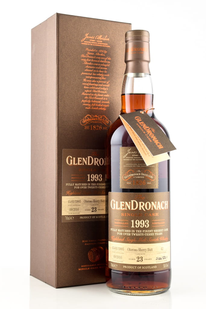 Glendronach 23 Jahre 1993/2016 Oloroso Sherry Butt 58,6%vol. 0,7l