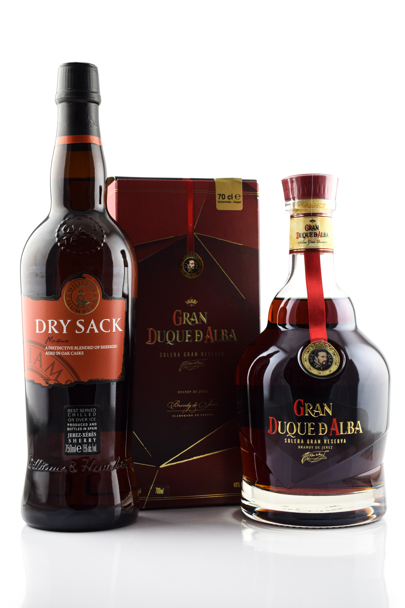 Gran Duque d'Alba Brandy 40%vol. 0,7l & Drysack Medium Sherry Gran Duque d'Alba Brandy 40%vol. 0,7l & Drysack Medium Sherry