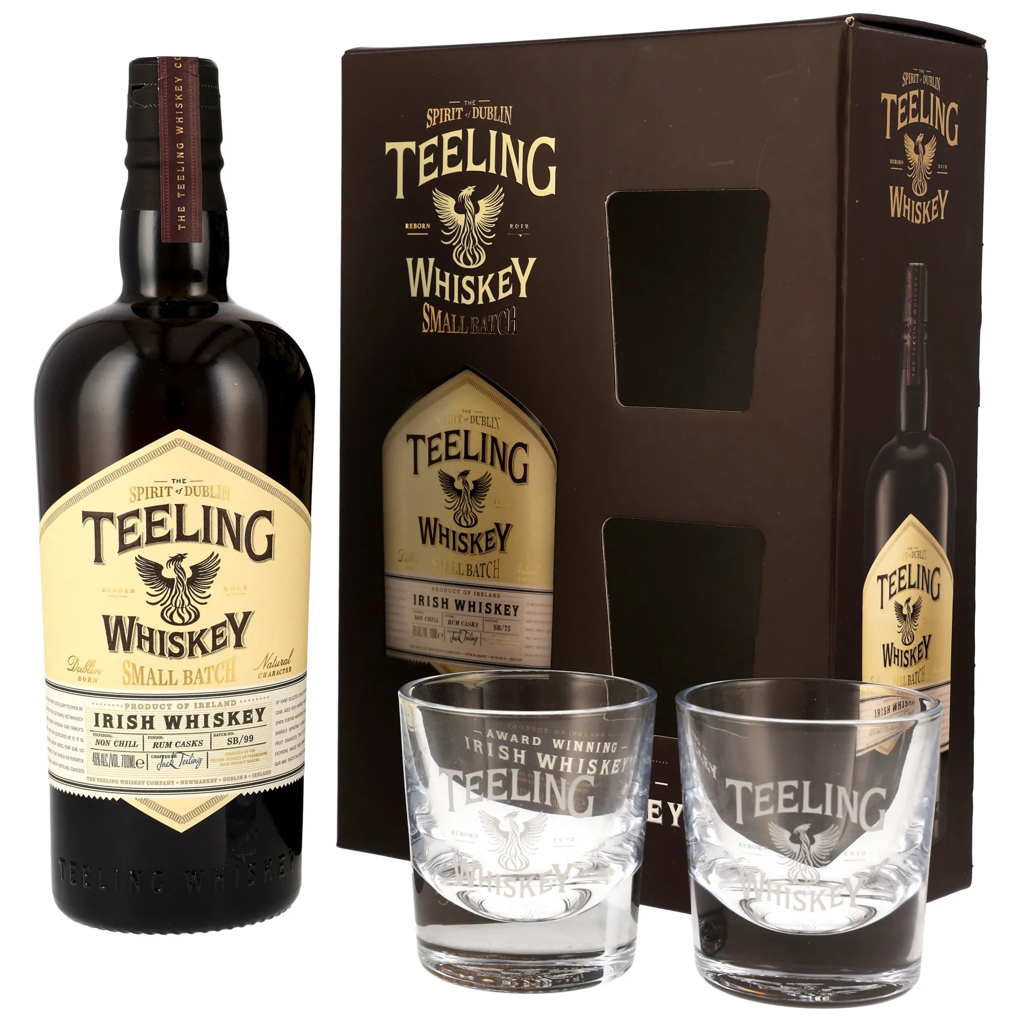 Teeling Small Batch Rum Cask Finish, Bourbon & Rum Cask, Batch SB/60, 2014, 46%
