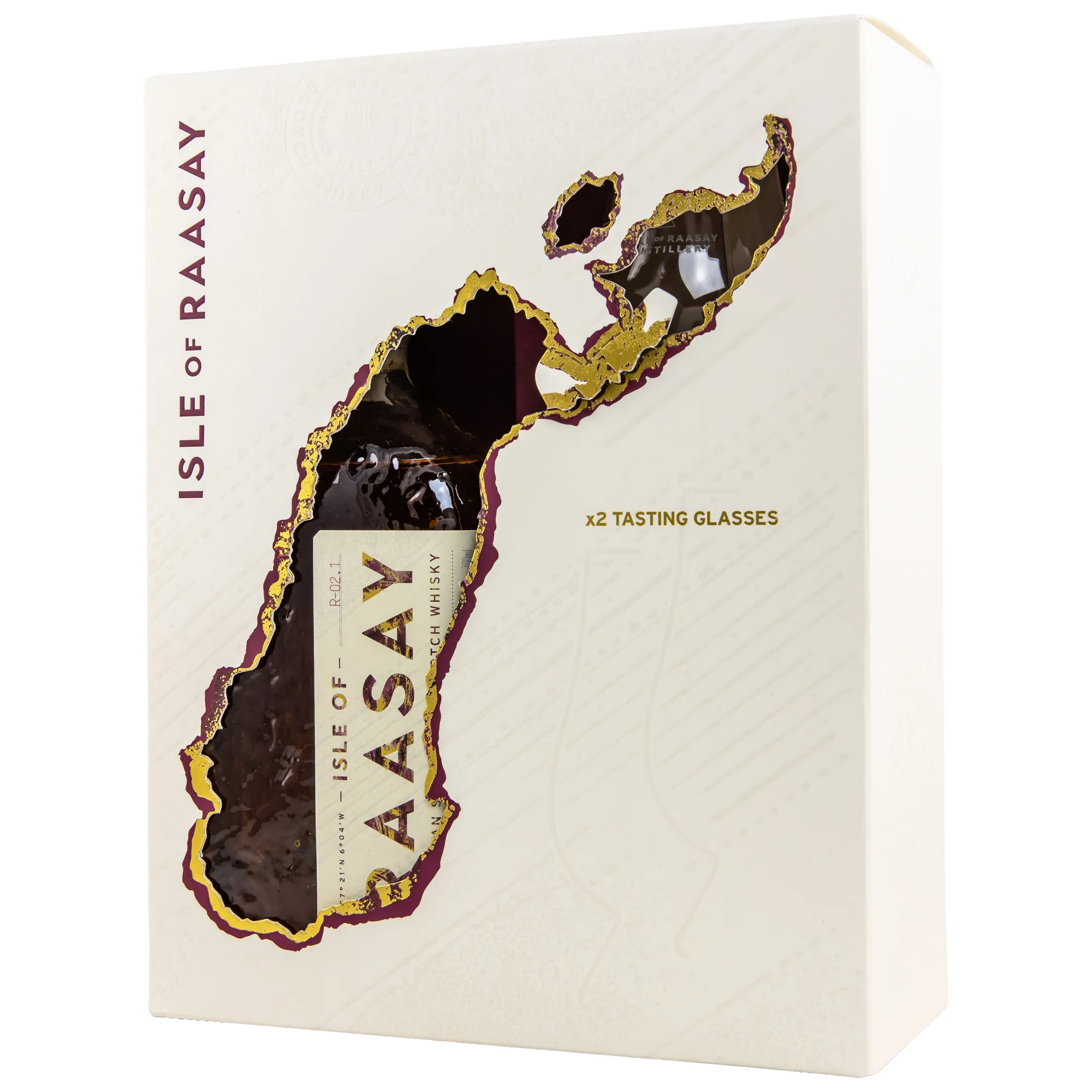 Isle of Raasay Single Malt Whisky - mit 2 Glencairn Gläsern