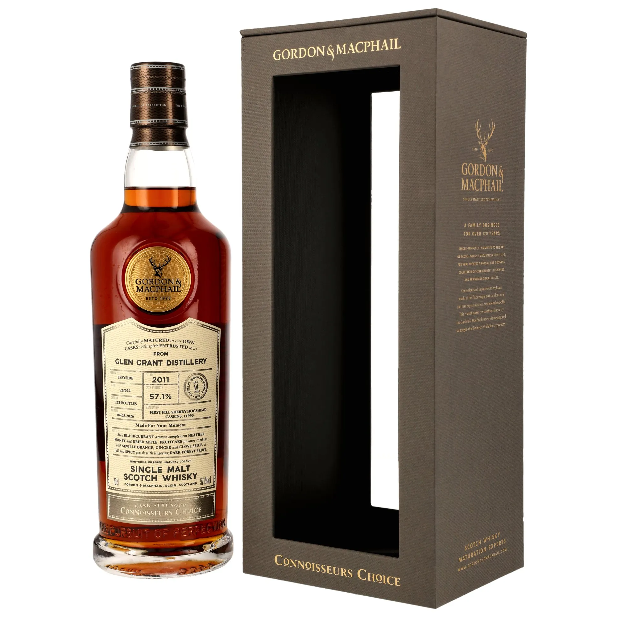 Glen Grant 2011/2026 - 14 Jahre - 1st Fill Sherry Cask #11990 - G&M CC CS