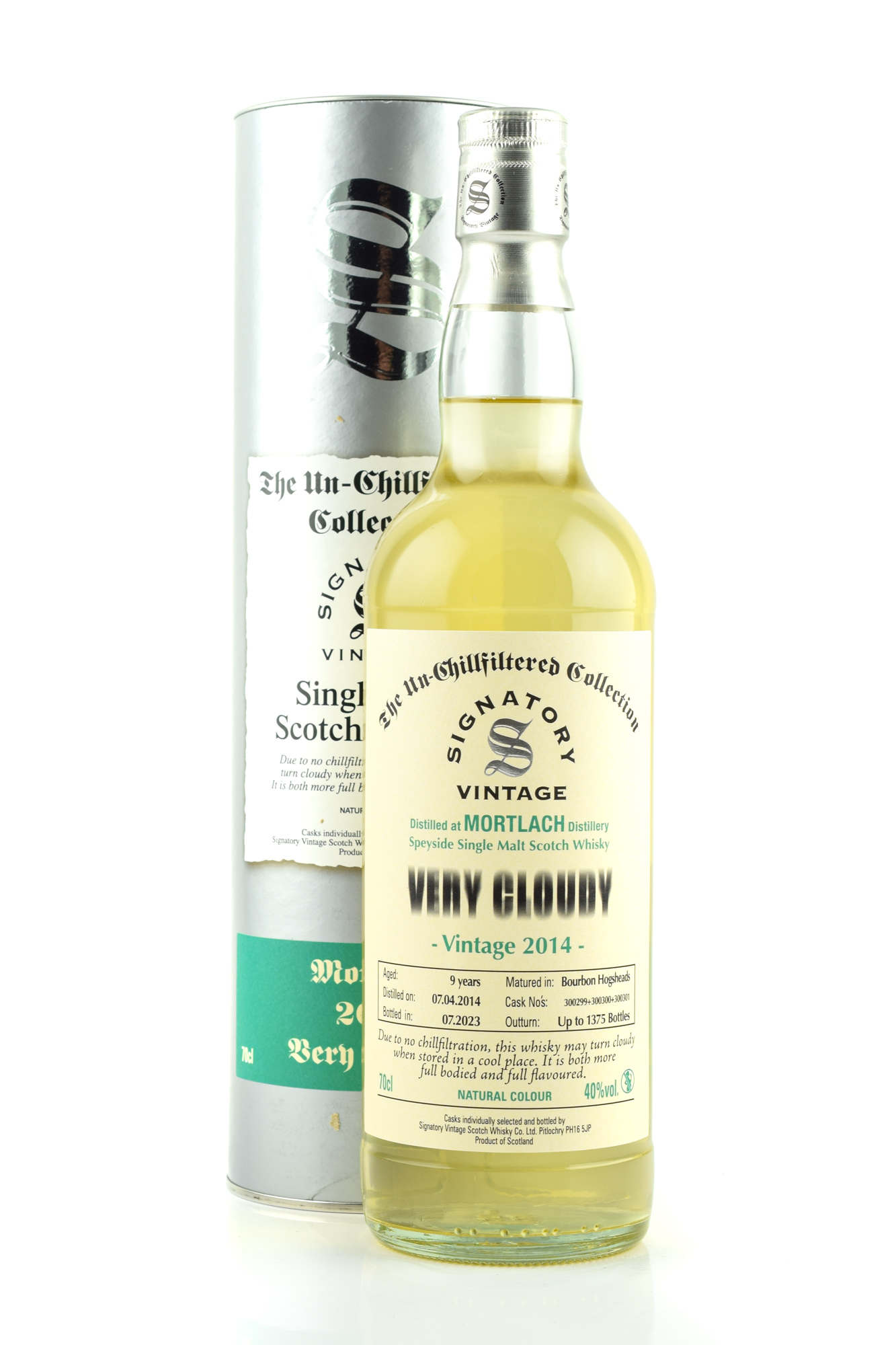 Mortlach 9 Jahre 2014/2023 Very Cloudy Un-Chillfiltered Signatory