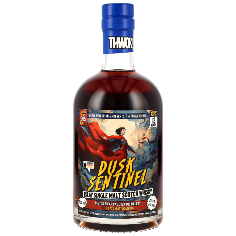 Caol Ila Dusk Sentinel 13 Year Old, PX Sherry Hogshead Cask, Cask #301051, 2012, Brave New Spirits, 51.3%