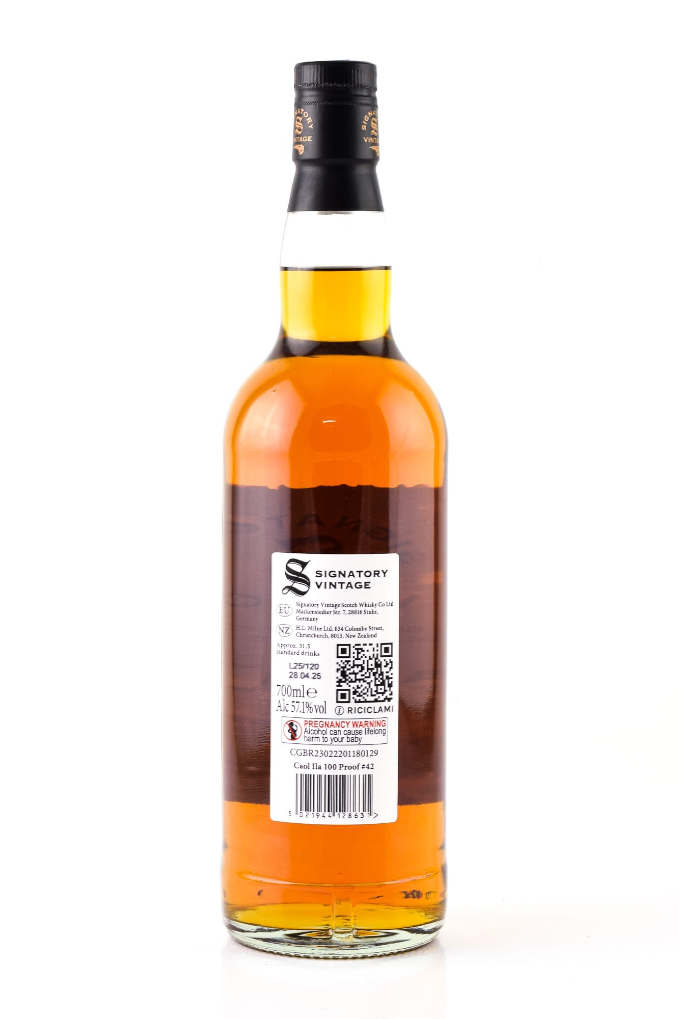 Caol Ila 2015 100 Proof Edition #42 Signatory Vintage