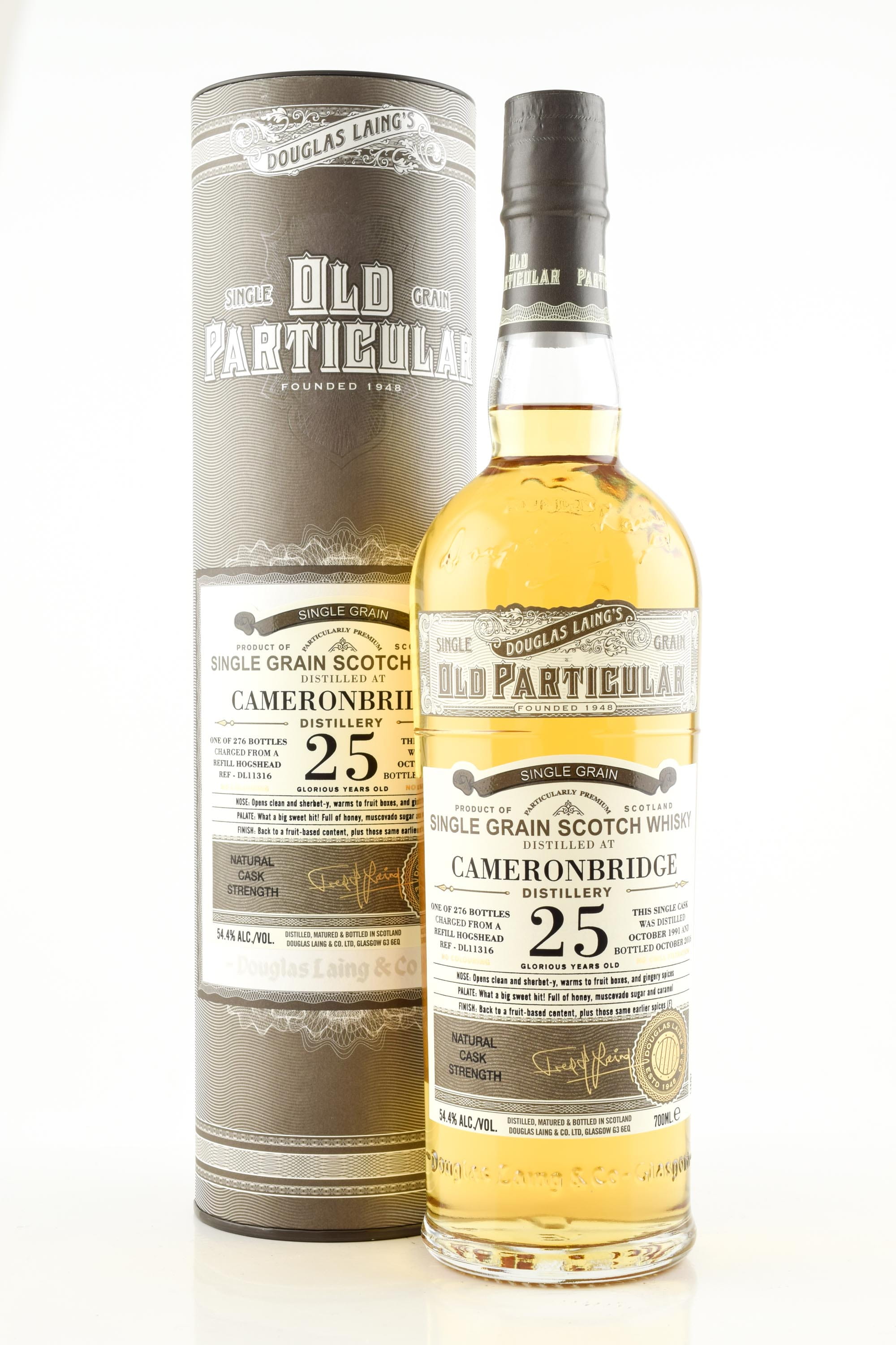 Cameronbridge 25 Jahre Refill Butt 1991/2016 Douglas Laing "Old Particular" 54,4%vol. 0,7l
