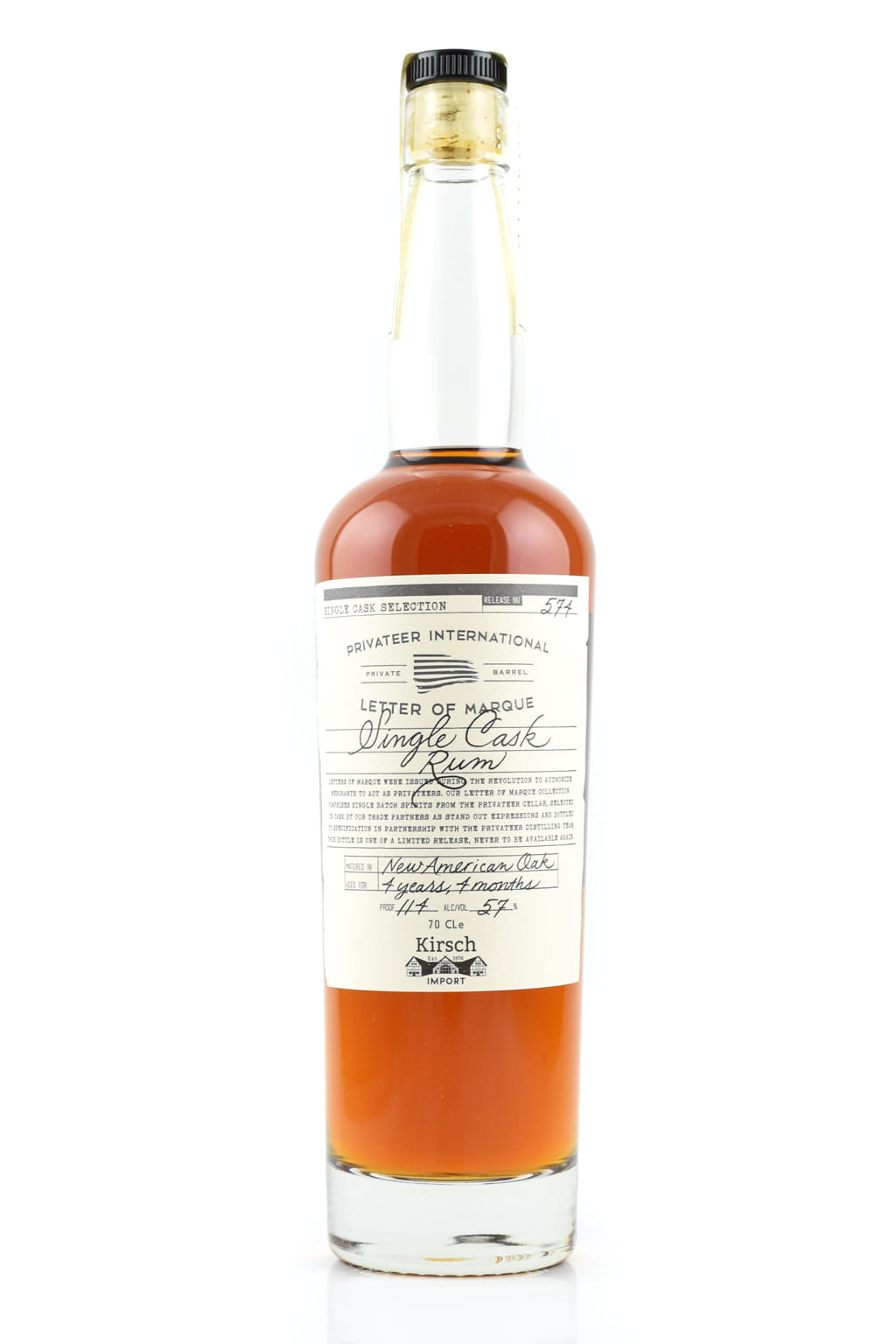 Letter of Marque - Privateer International Pot Still Single Cask #574 Letter of Marque - Privateer International Pot Still Single Cask #574
