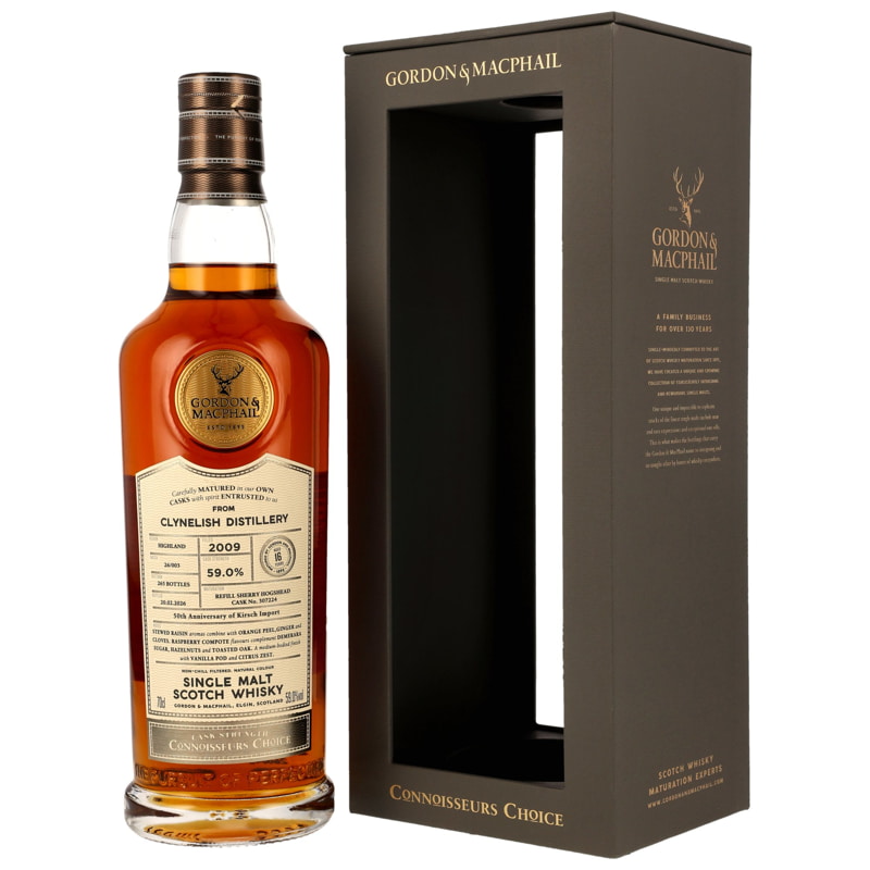 Clynelish 16 Jahre Refill Sherry Hogshead #307224 Gordon & MacPhail Connoisseurs Ch.