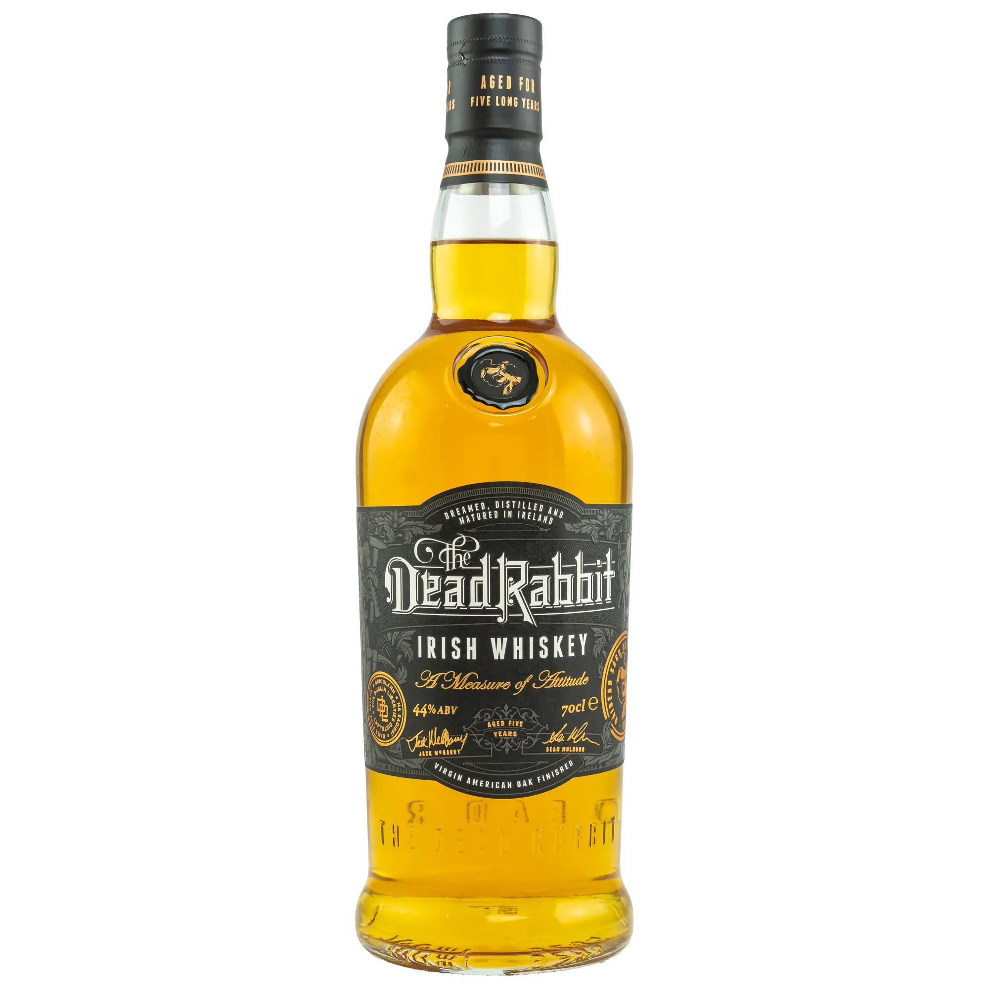 Dead Rabbit Irish Whiskey 5 Year Old, Bourbon & Virgin American Oak Cask, 2018, 44%