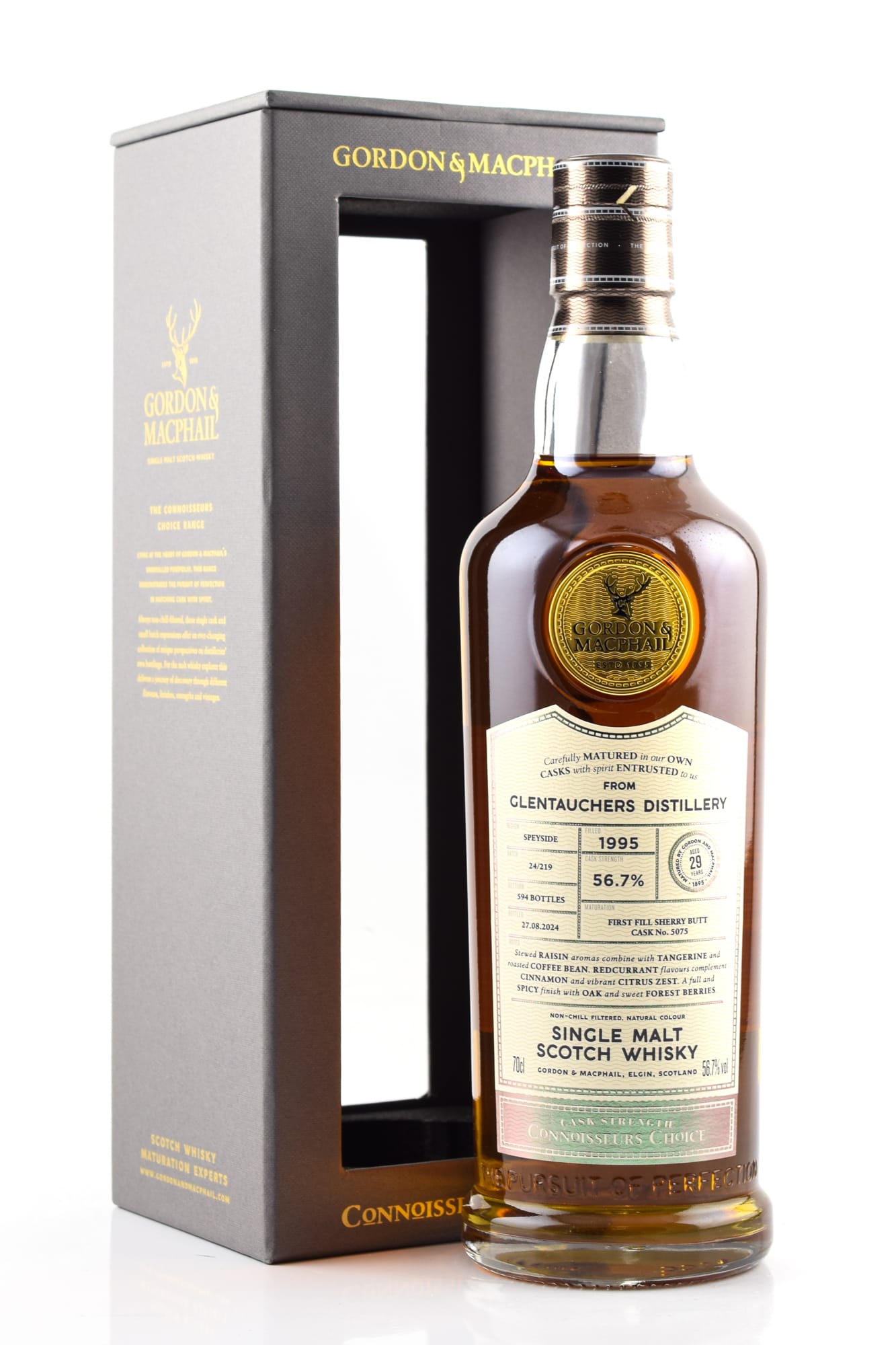 Glentauchers 29 Jahre 1st-fill Sherry Butt #5075 Gordon & MacPhail Connoisseurs Ch.