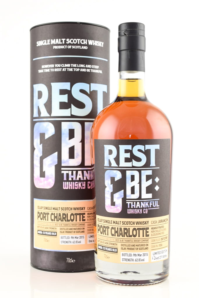 Port Charlotte 13 Year Old Jurancon Single Cask Rest & Be Thankful 62.8% vol. 0,7l