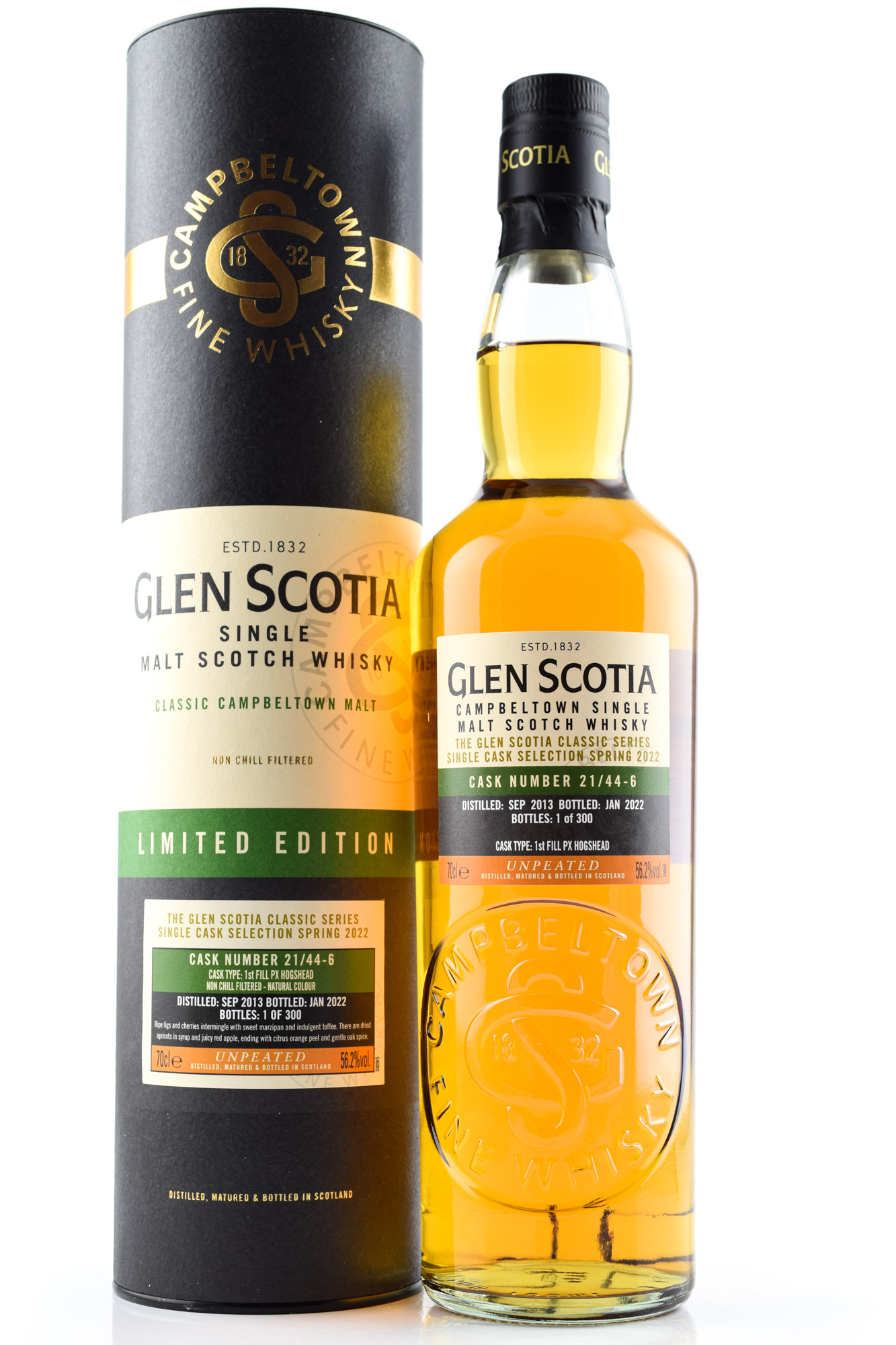 Glen Scotia 2013/2022 1st Fill PX Hogshead #21/44-6 56,2%vol. 0,7l