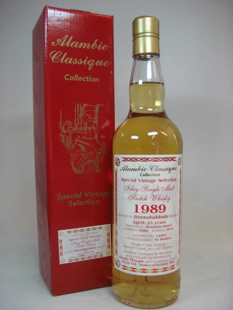 Bunnahabhain 25 Year Old 1989/2014 alembic Classique 50.2% vol. 0,7l Bunnahabhain 25 Year Old 1989/2014 alembic Classique 50.2% vol. 0,7l
