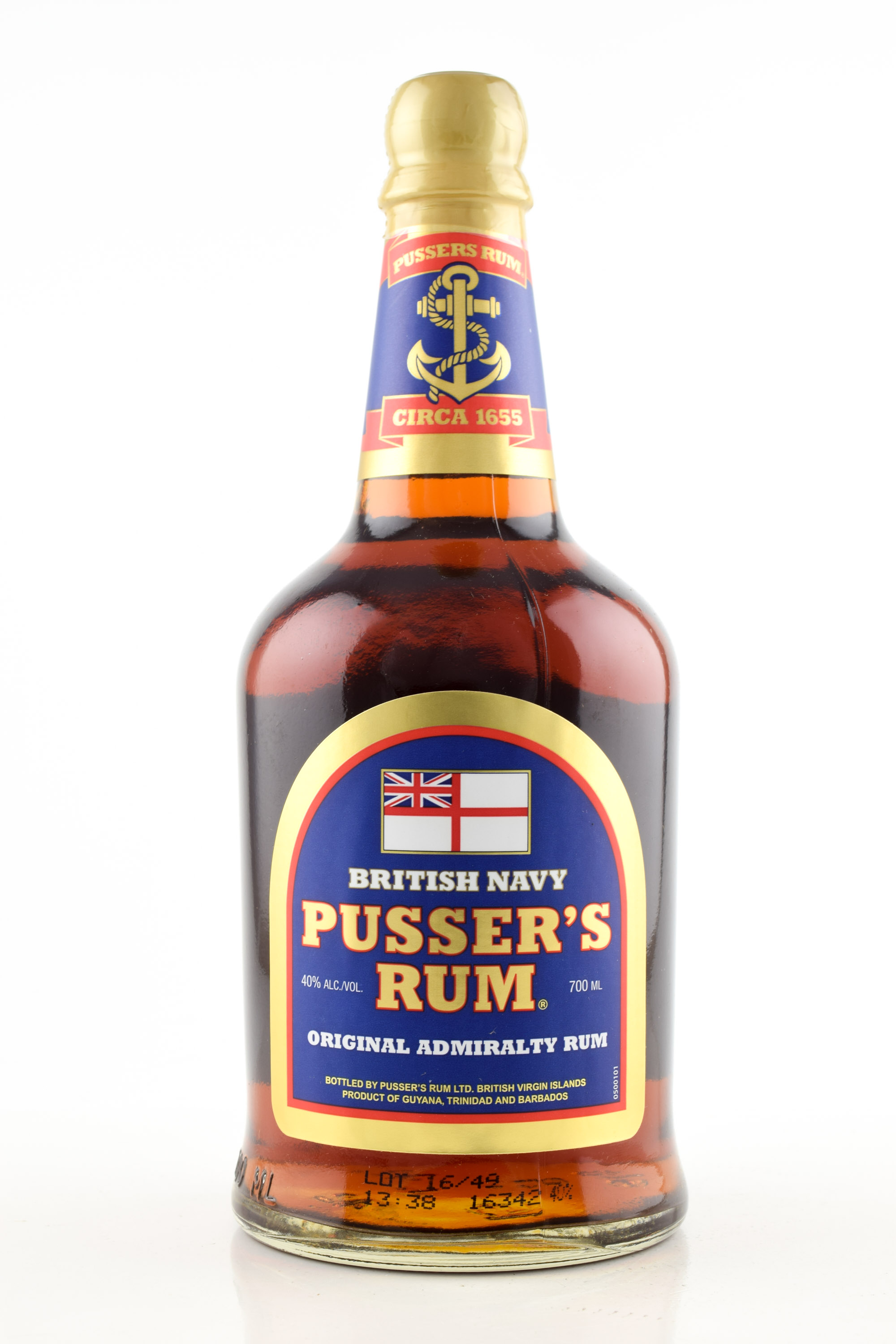 Pusser's British Navy Original Admiralty Blue Label