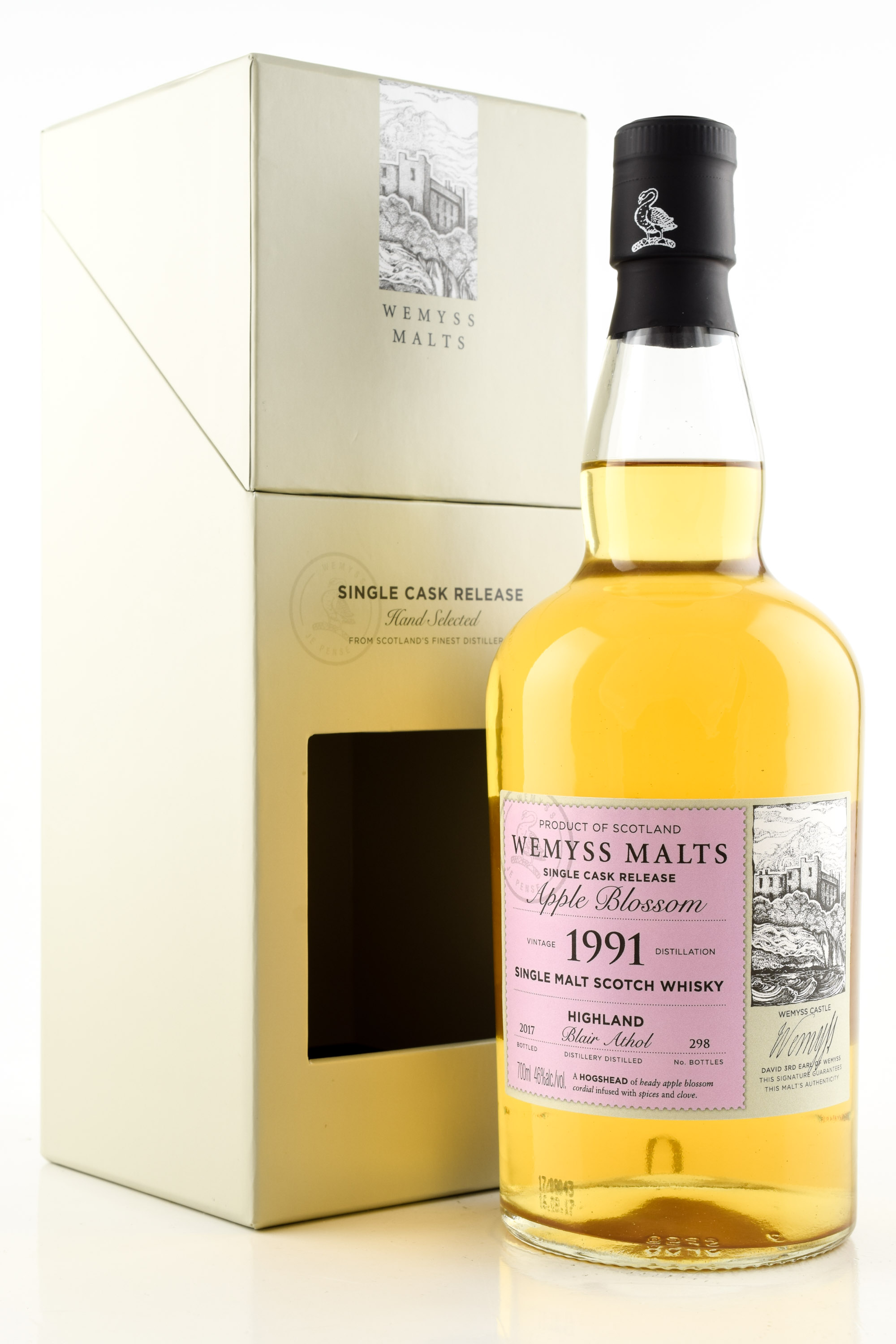 "Apple Blossom" 1991/2017 Single Bourbon Hogshead Blair Athol Wemyss Malts 46% vol. 0,7l