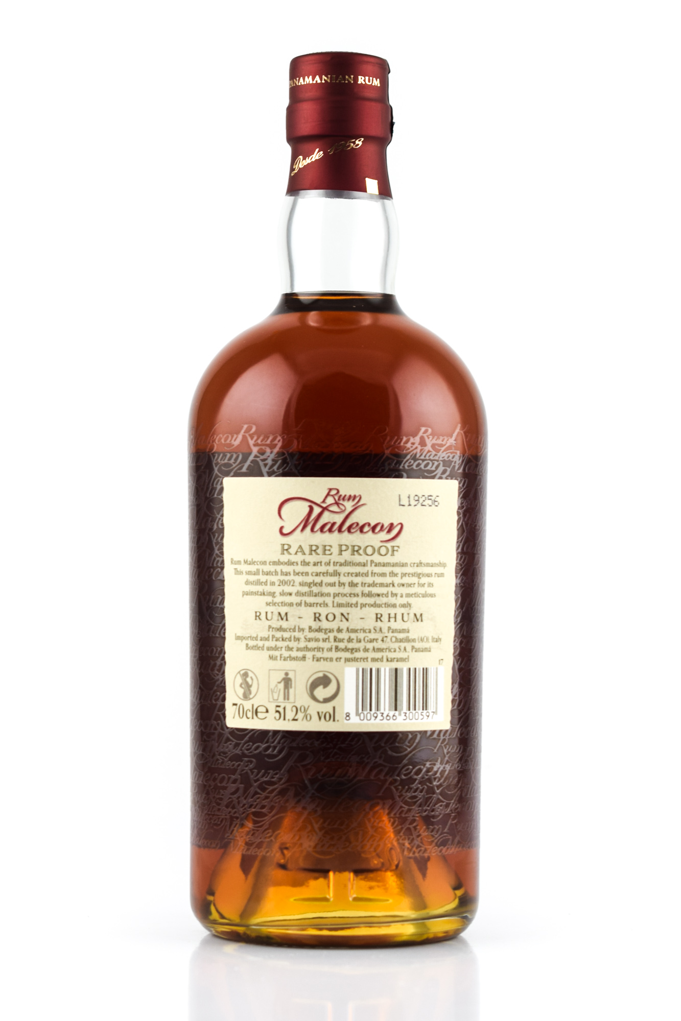 Malecon Rare Proof 17 year old 2002 51,2%vol. 0,7l