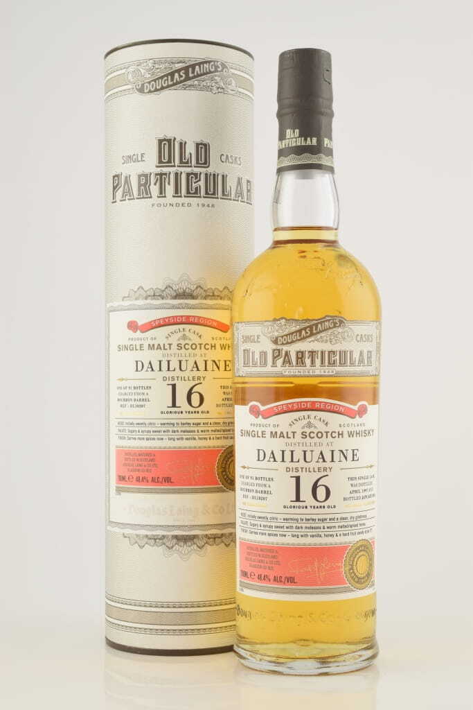 Dailuaine 16 Year Old Bourbon Barrel 1997/2014 Douglas Laing "Old Particular" 48.4% vol. 0,7l Dailuaine 16 Year Old Bourbon Barrel 1997/2014 Douglas Laing "Old Particular" 48.4% vol. 0,7l