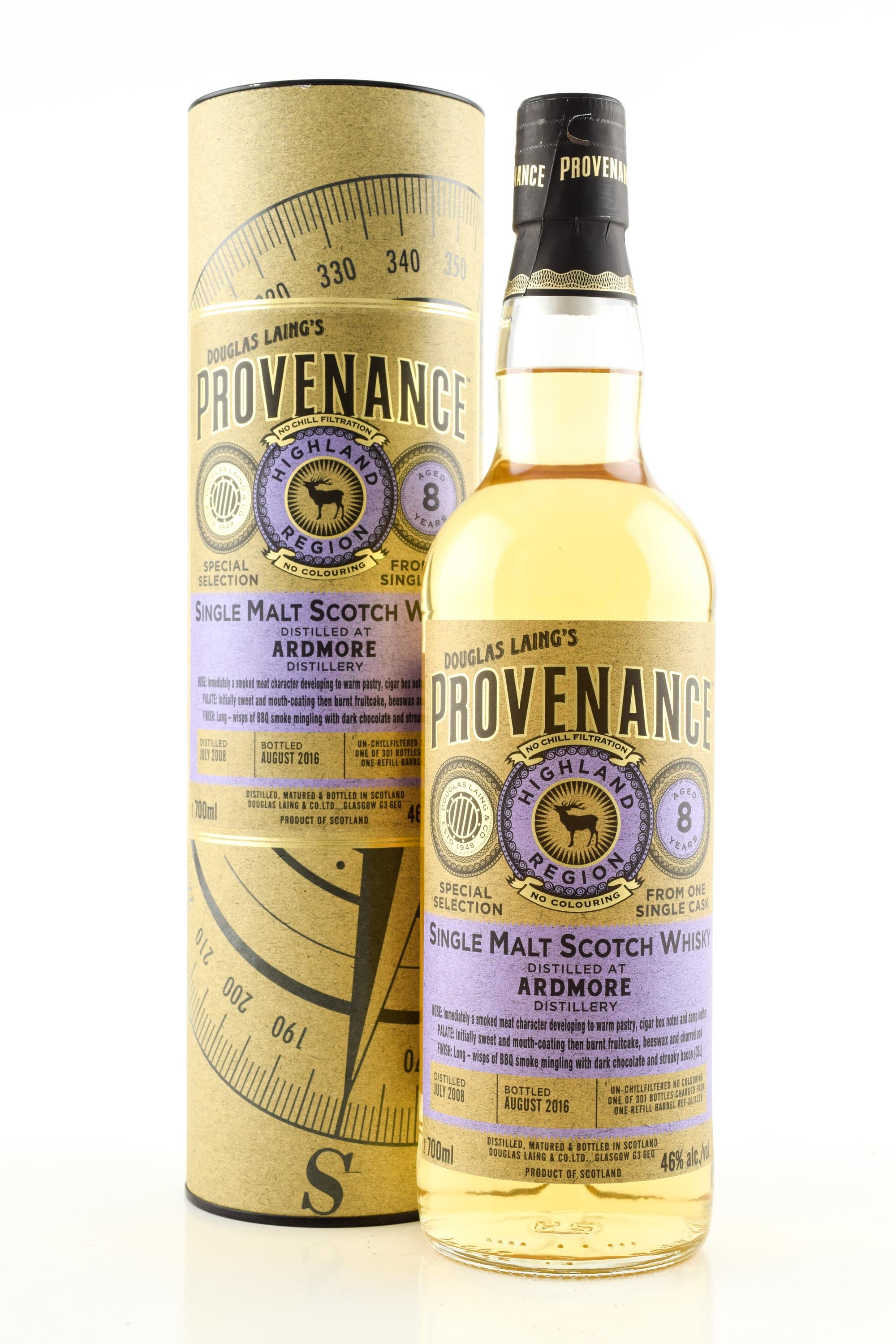 Ardmore eight Year Old Refill barrel 2008/2016 Douglas Laing's provenance 46% vol. 0,7l