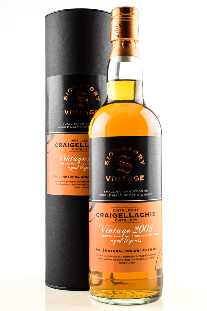 Craigellachie 11 year old 2008/2019 Small Batch Edition #5 Signatory 48,1%vol. 0,7l