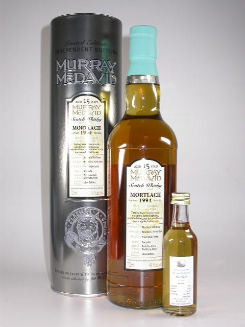 Mortlach 1994/2009 Bourbon/Fresh Oak Murray McDavid 46%vol. Sample 0,05l