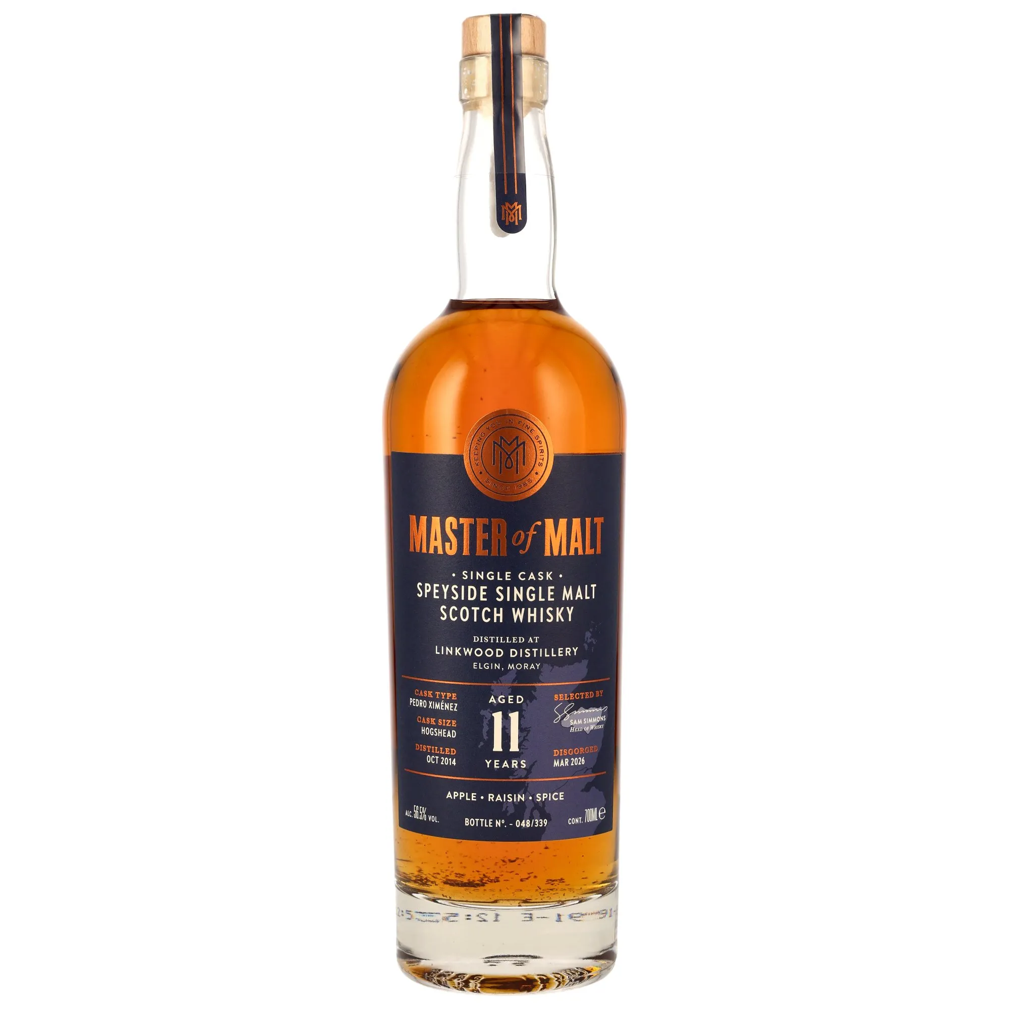 Linkwood 2014/2026 - 11 Jahre - Single Cask - PX Sherry Hogshead - Master of Malt