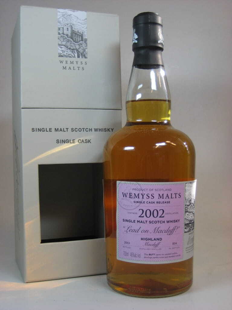"Lead on Macduff!" 2002/2013 Single Cask Macduff Wemyss Malts 46%vol. 0,7l