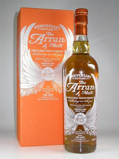 Arran 1999/2010 15th Anniversary Bottling - Amontillado Casks 54,6%vol. 0,7l