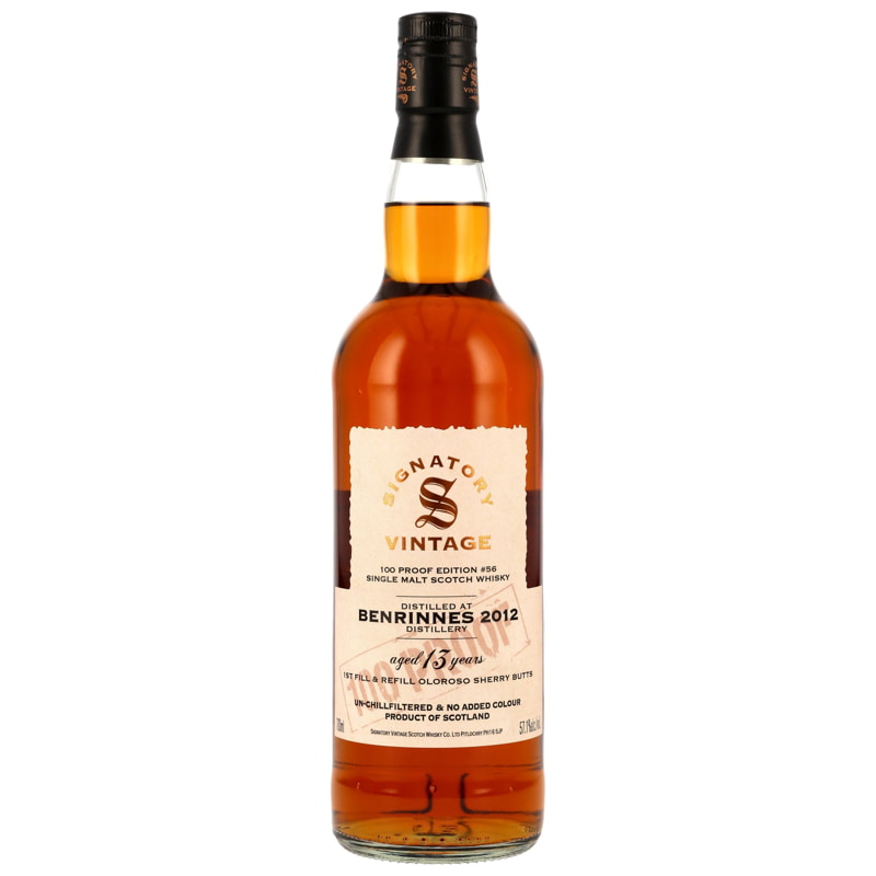 Benrinnes 2012 100 Proof Edition #56 Signatory Vintage