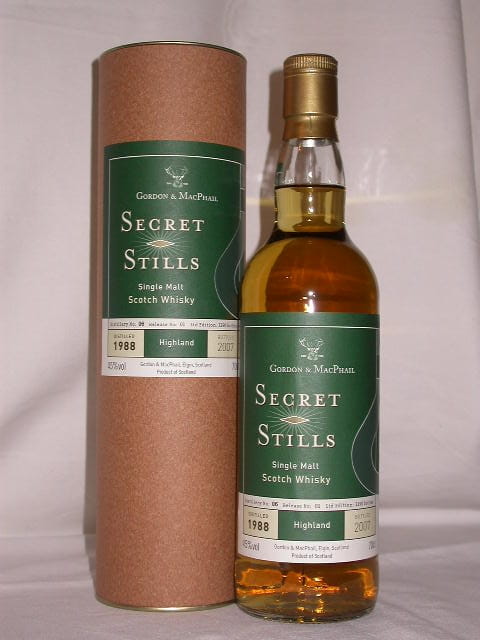 Glen Garioch 1988/2007 Gordon & MacPhail Secret Stills 45%vol. 0,7l