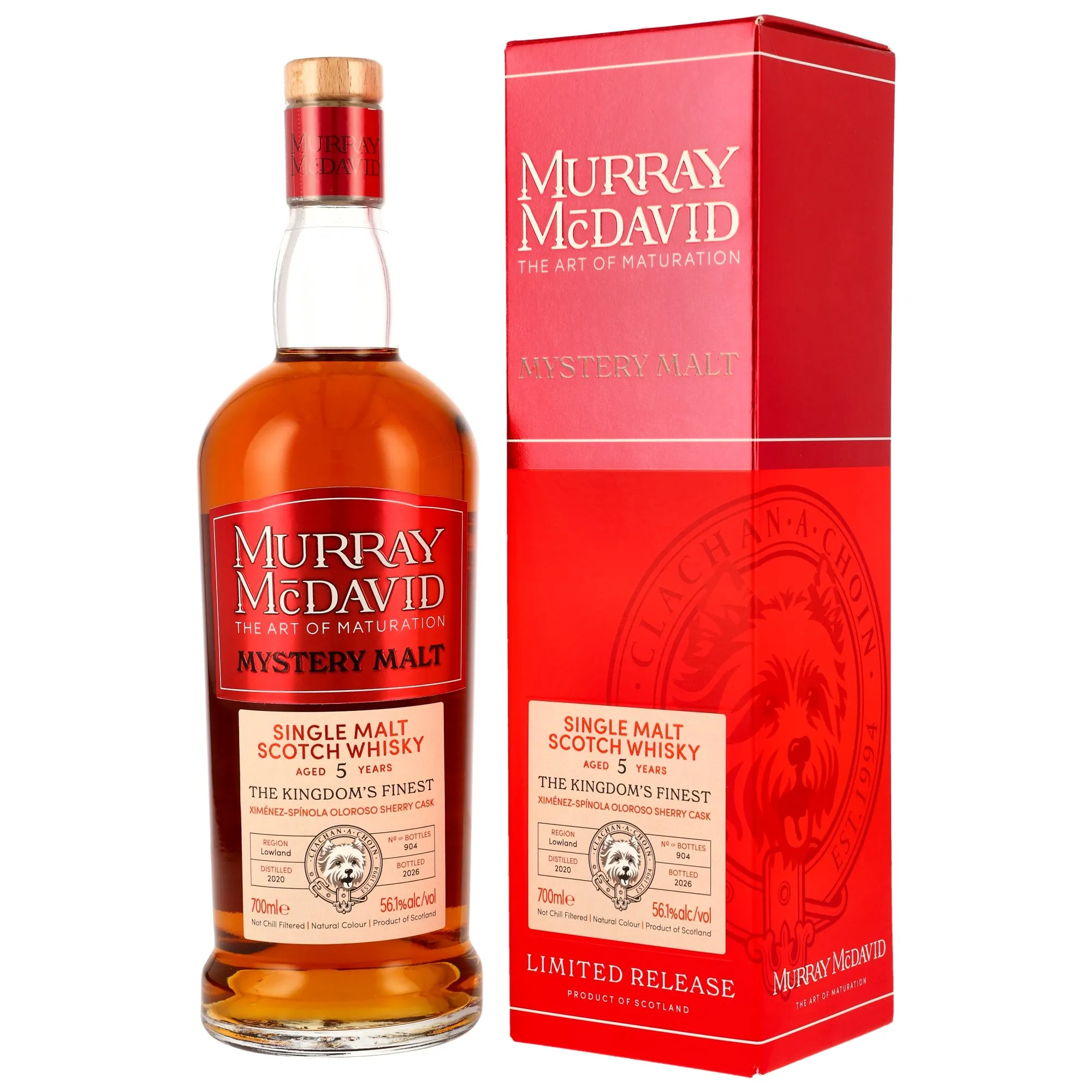 The Kingdoms Finest 2020/2026 - 5 Jahre - Oloroso Sherry Casks - Murray McDavid