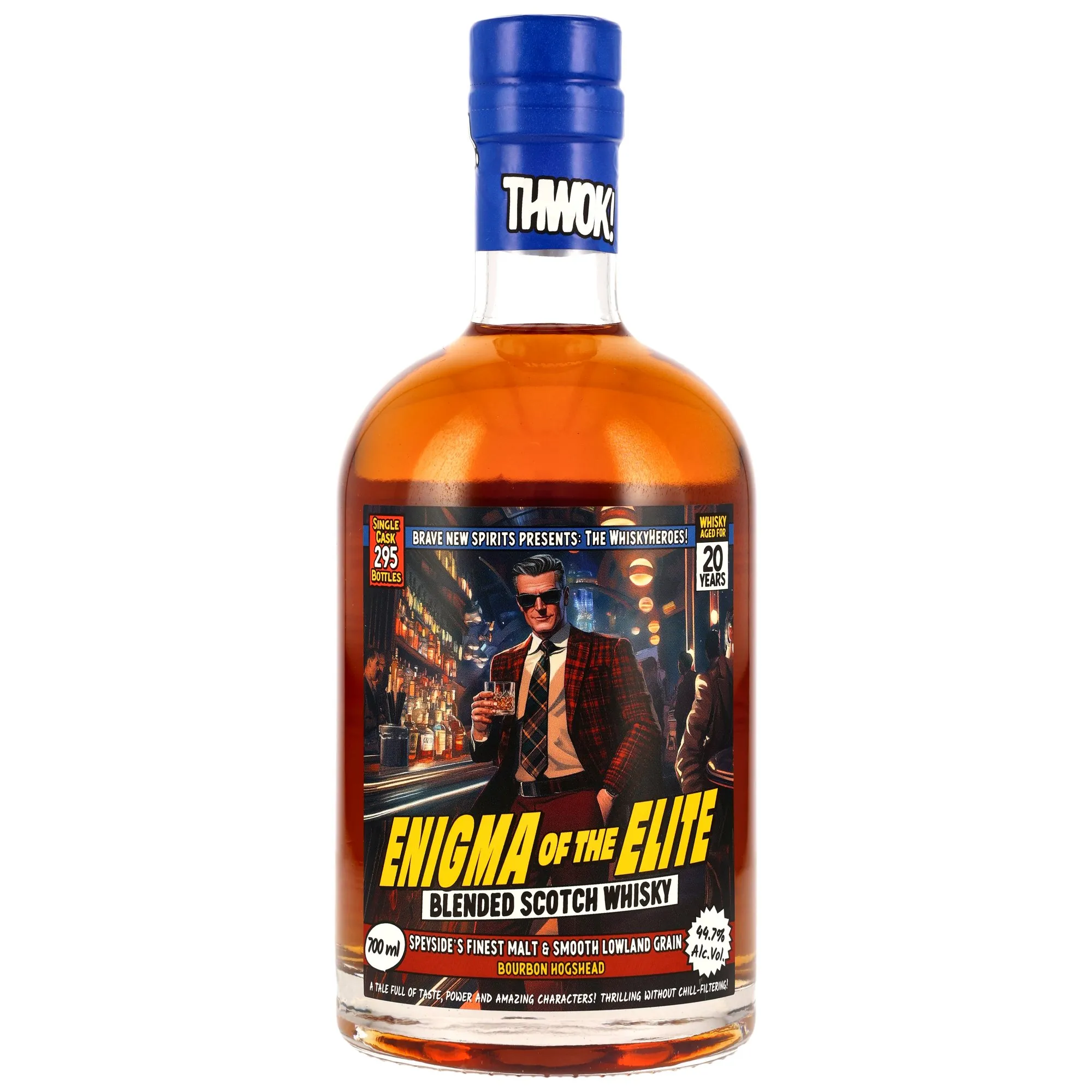 Brave New Spirits Blended Scotch Whiskyheroes: Enigma of the Elite 20 Year Old, Bourbon Hogshead Cask, Brave New Spirits, 44.7%