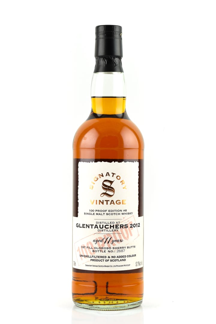 Glentauchers 2012 100 Proof Edition #8 Signatory Vintage
