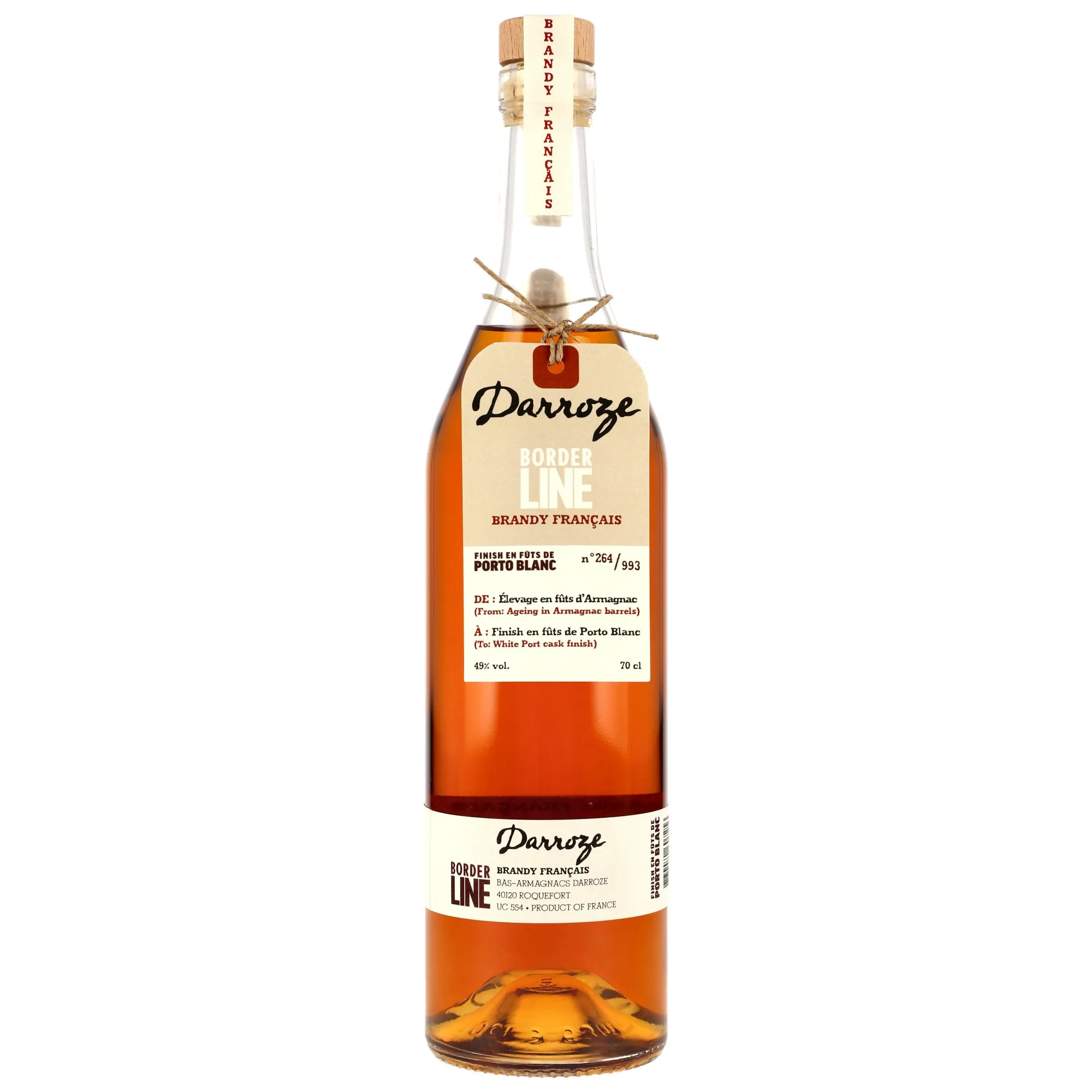 Borderline Brandy Français Porto Blanc Finish - Darroze