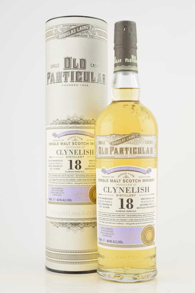 Clynelish 18 Year Old Refill Hogshead 1996/2014 Douglas Laing "Old Particular" 48.4% vol. 0,7l Clynelish 18 Year Old Refill Hogshead 1996/2014 Douglas Laing "Old Particular" 48.4% vol. 0,7l