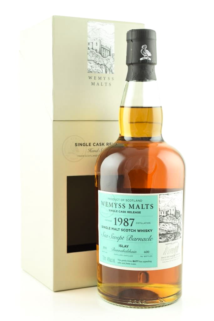 "Sea Swept Barnacle" 1987/2015 Single Butt Bunnahabhain Wemyss Malts 46%vol. 0,7l