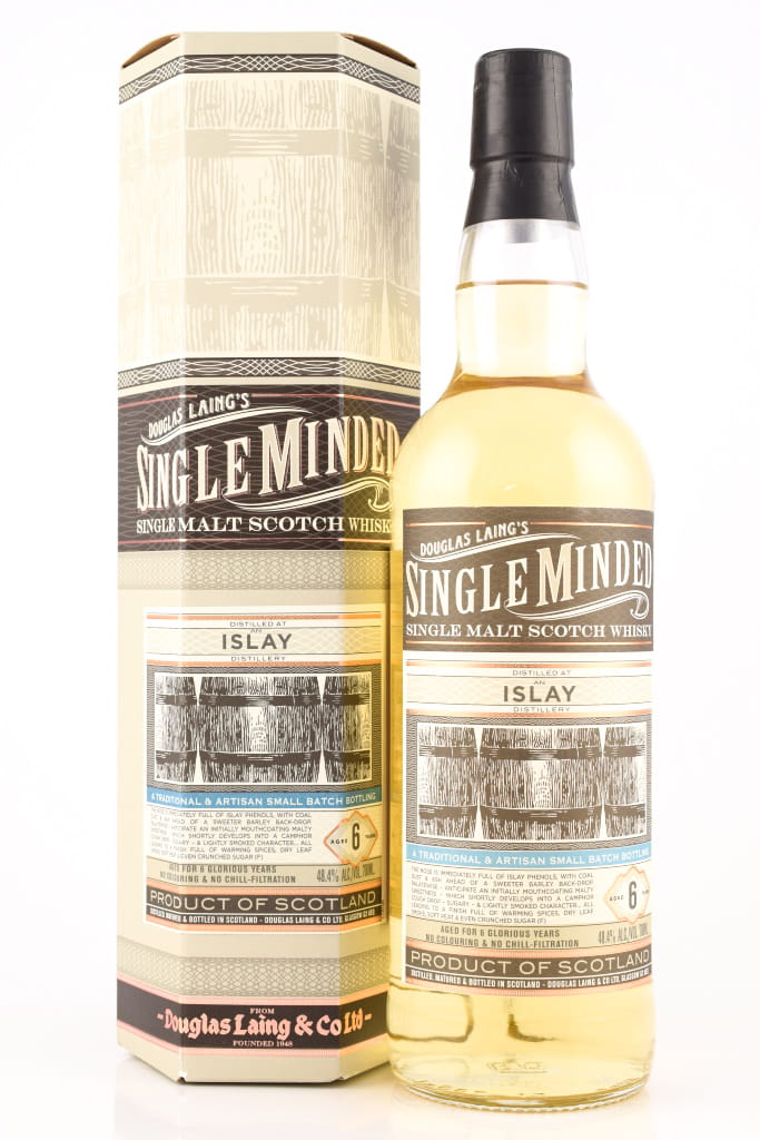 Islay six Year Old Douglas Laing "Single Minded" 48.4% vol. 0,7l