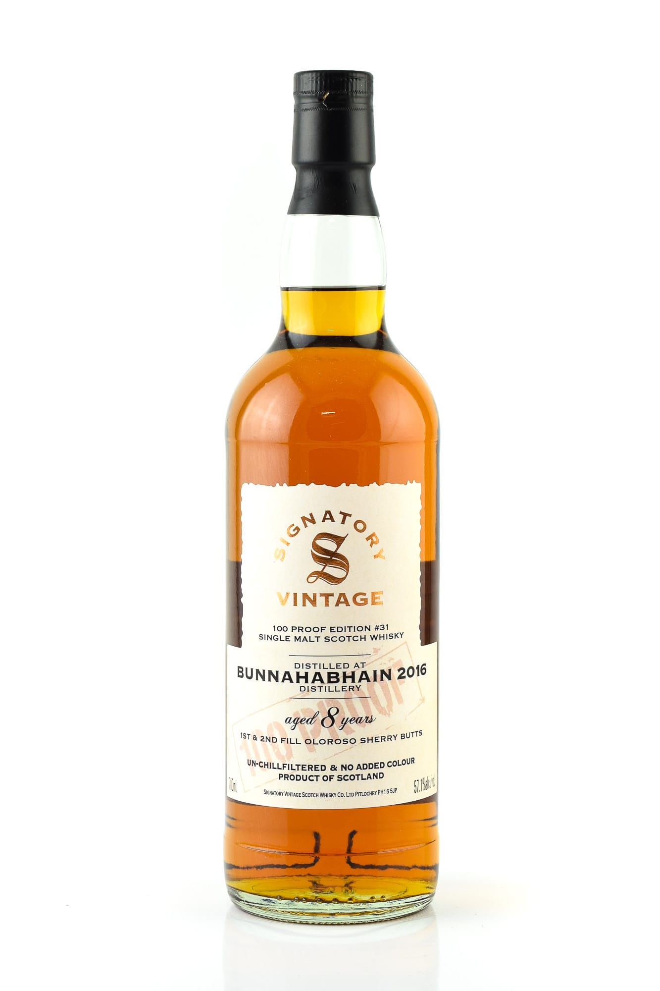 Bunnahabhain 2016 100 Proof Edition #31 Signatory Vintage Bunnahabhain 2016 100 Proof Edition #31 Signatory Vintage