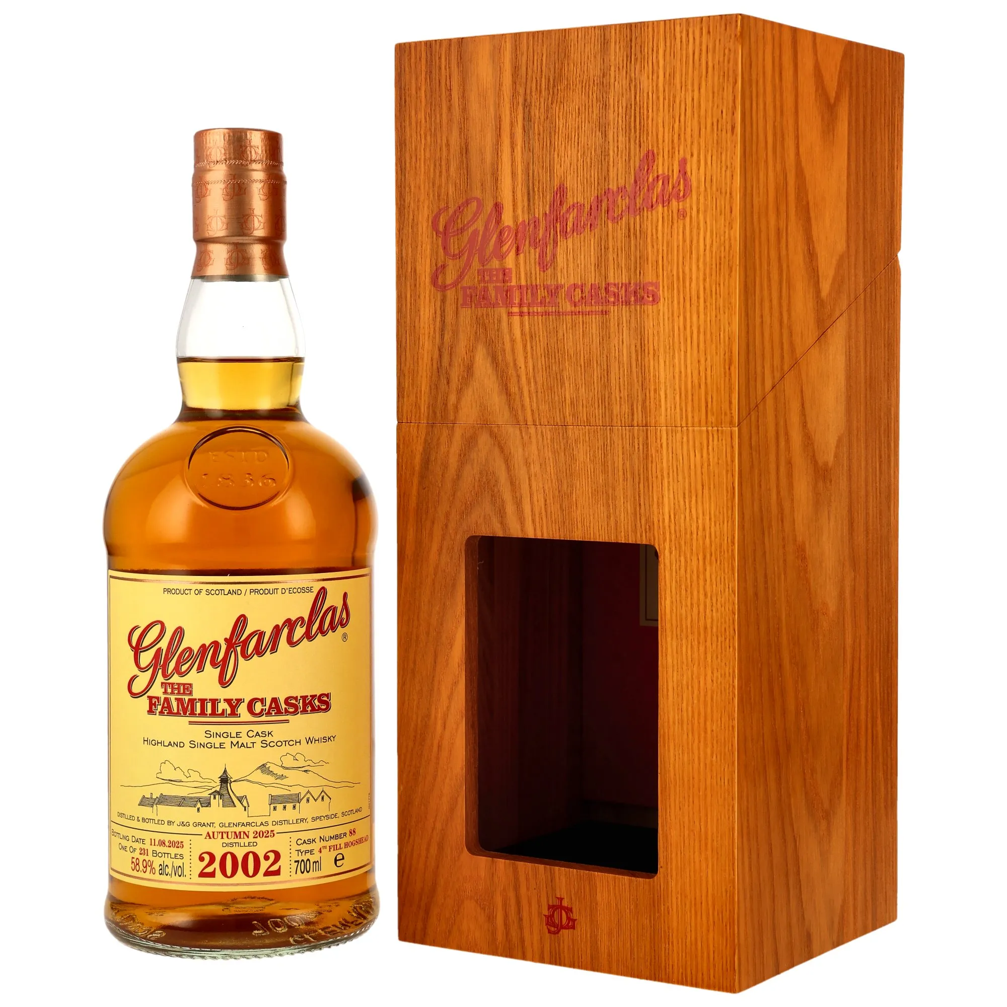 Glenfarclas 2002/2025 - Family Casks - 4th Fill Cask #88 - Autumn 2025