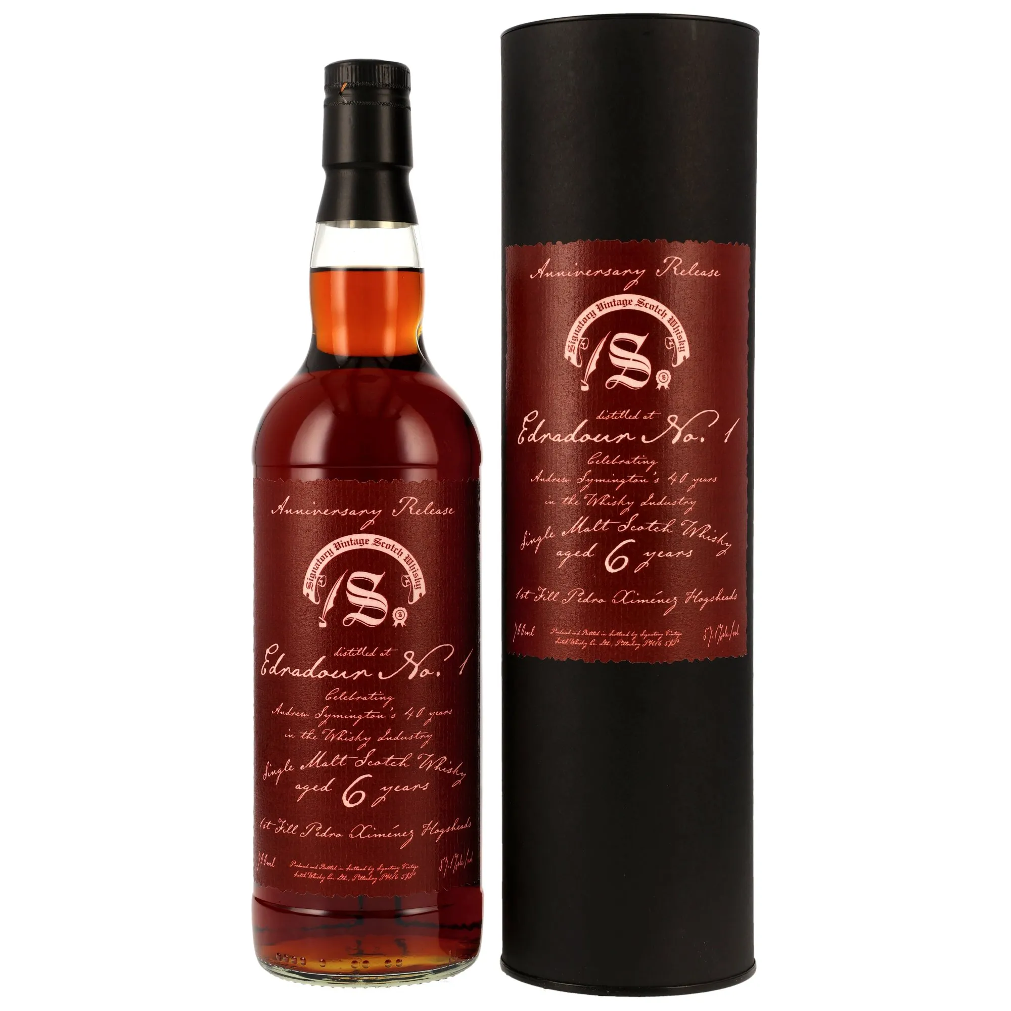 Edradour No. 1 - 6 Jahre 1st-fill Pedro Ximénez Hogsheads - Anniversary Release
