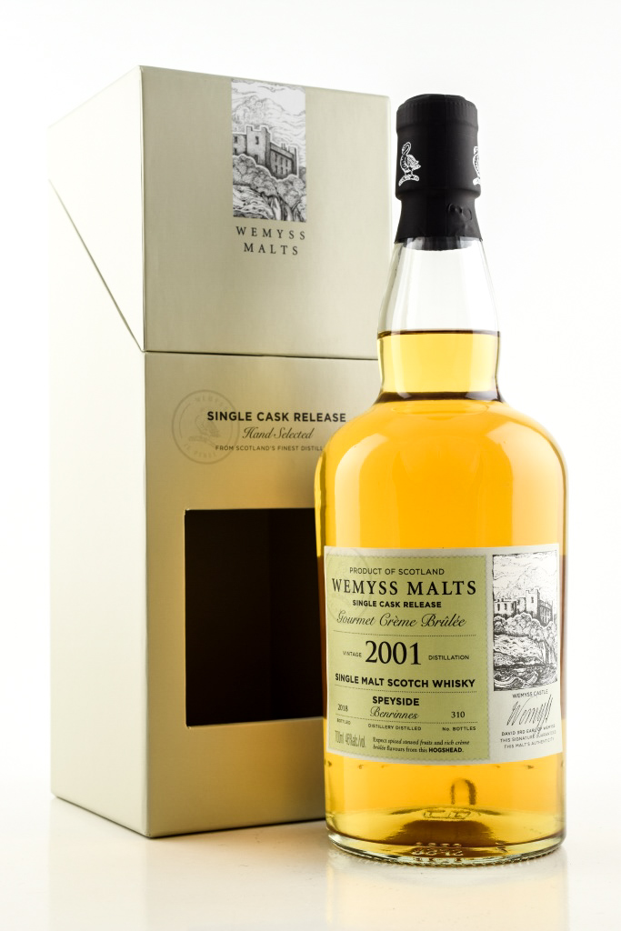 "Gourmet crème brulée" 2001/2018 Single Bourbon Hogshead Benrinnes Wemyss Malts 46% vol. 0,7l