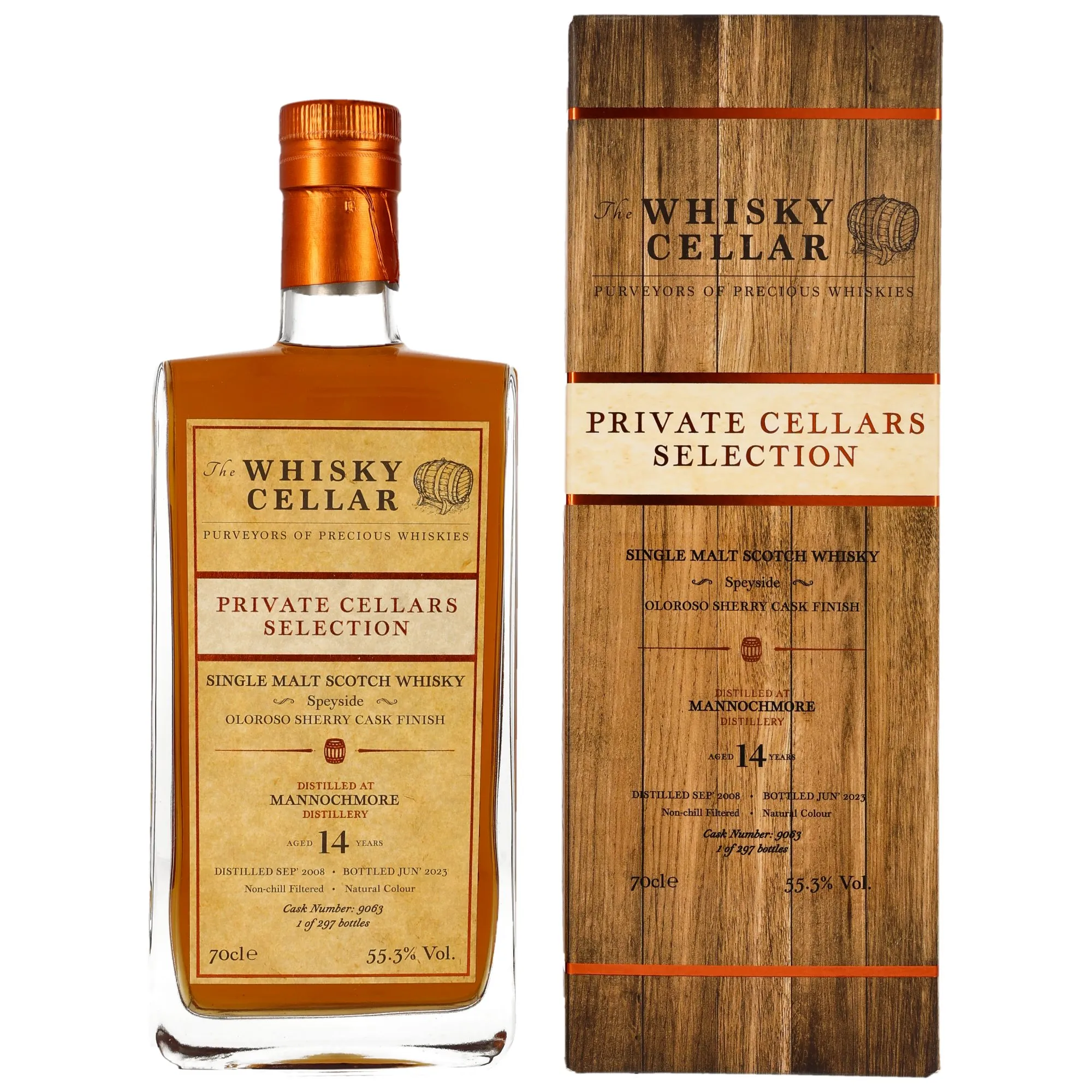 Mannochmore 2008/2023 - 14 Year Old - #9063 (The Whisky Cellar)