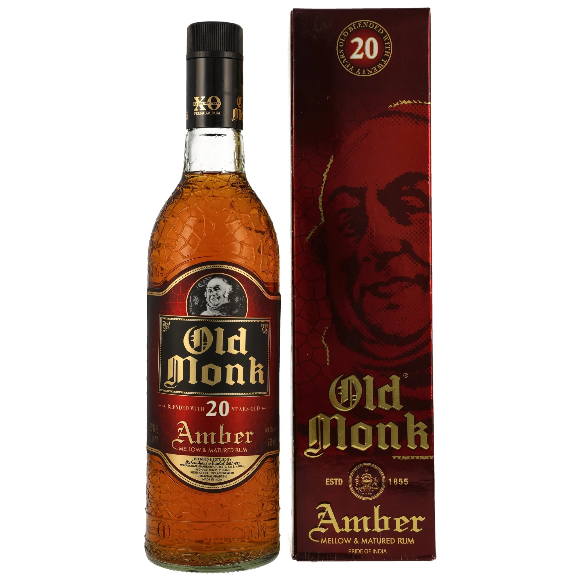 Old Monk 20 Jahre Rum - Amber