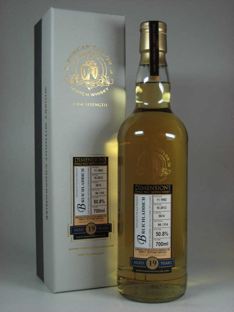 Bruichladdich 19 Year Old 1992/2012 Dimensions Duncan Taylor 50.8% vol. 0,7l