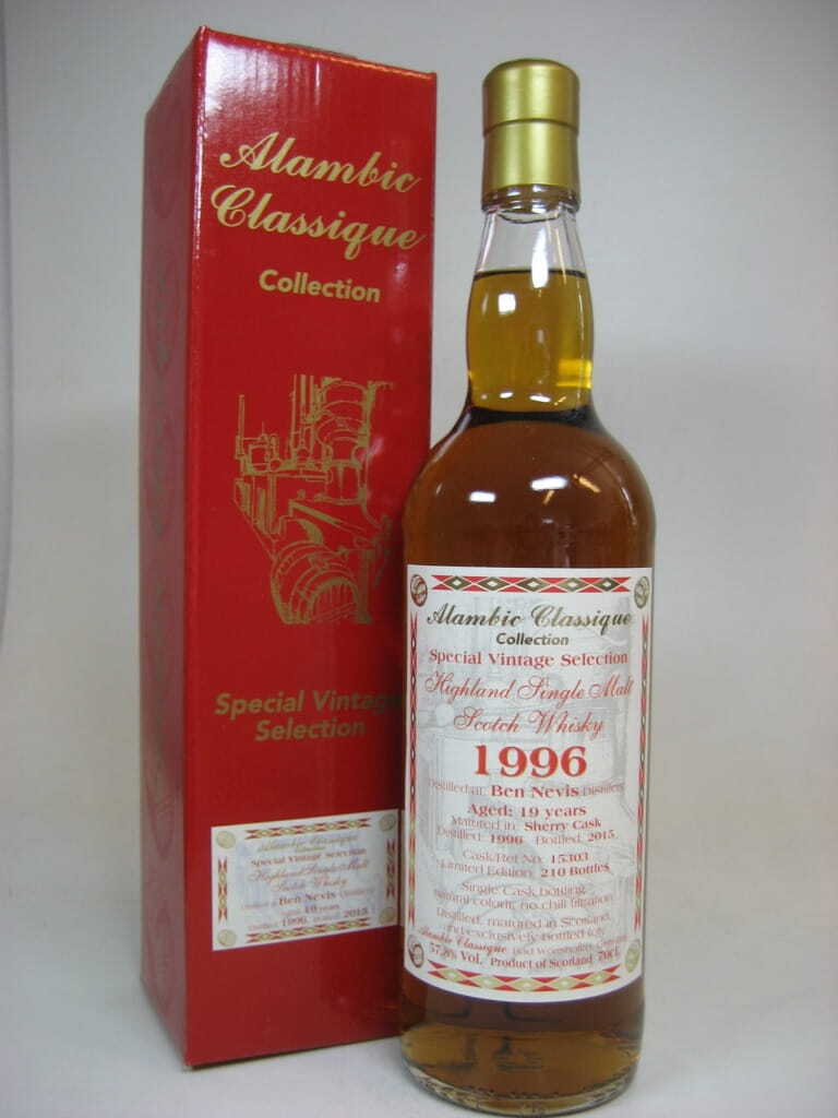 Ben Nevis 19 Jahre 1996/2015 Sherry Cask Alambic Classique 57,8%vol. 0,7l Ben Nevis 19 Jahre 1996/2015 Sherry Cask Alambic Classique 57,8%vol. 0,7l